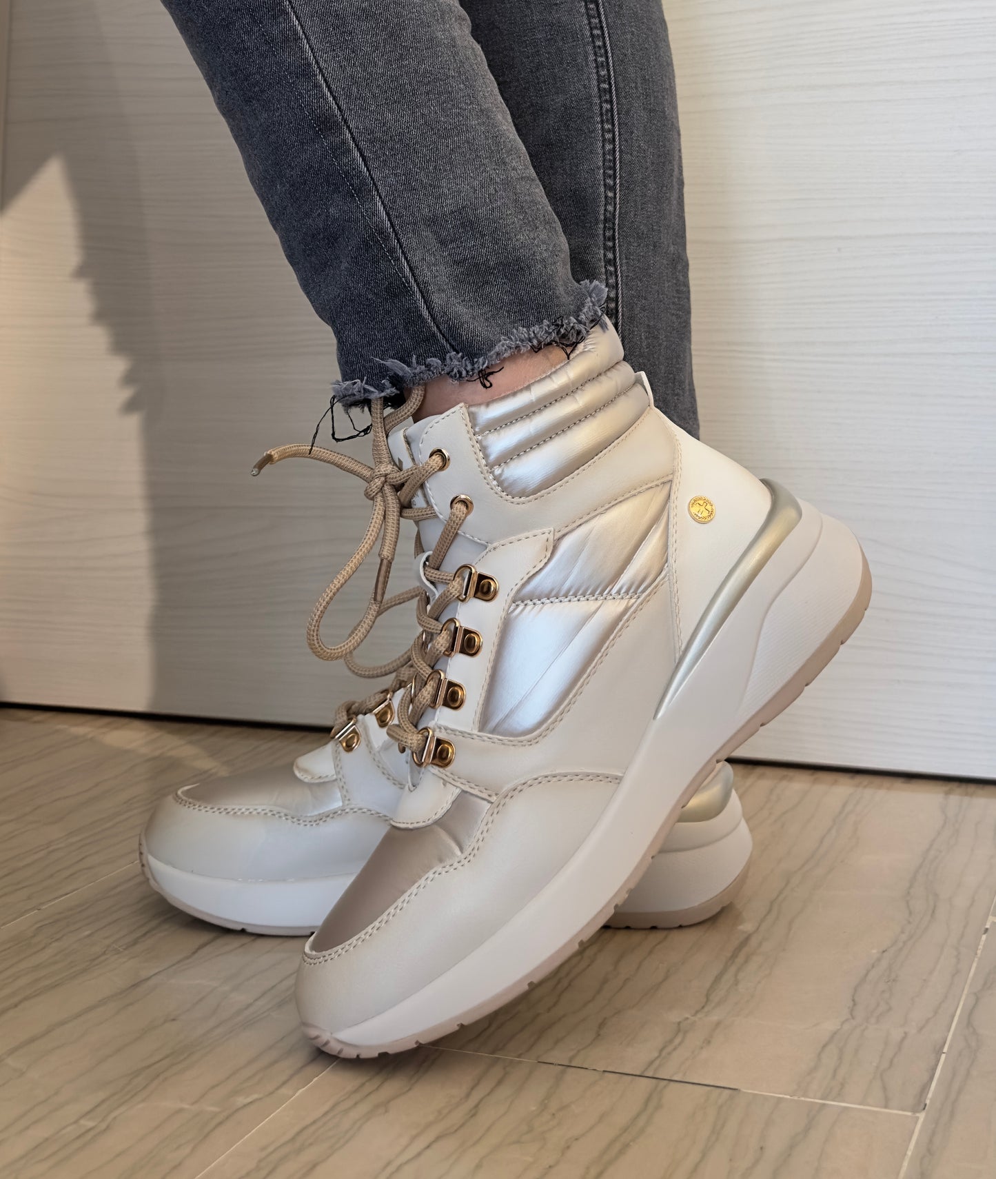 SCARPONCINO XTI BEIGE IMPERMEABILE