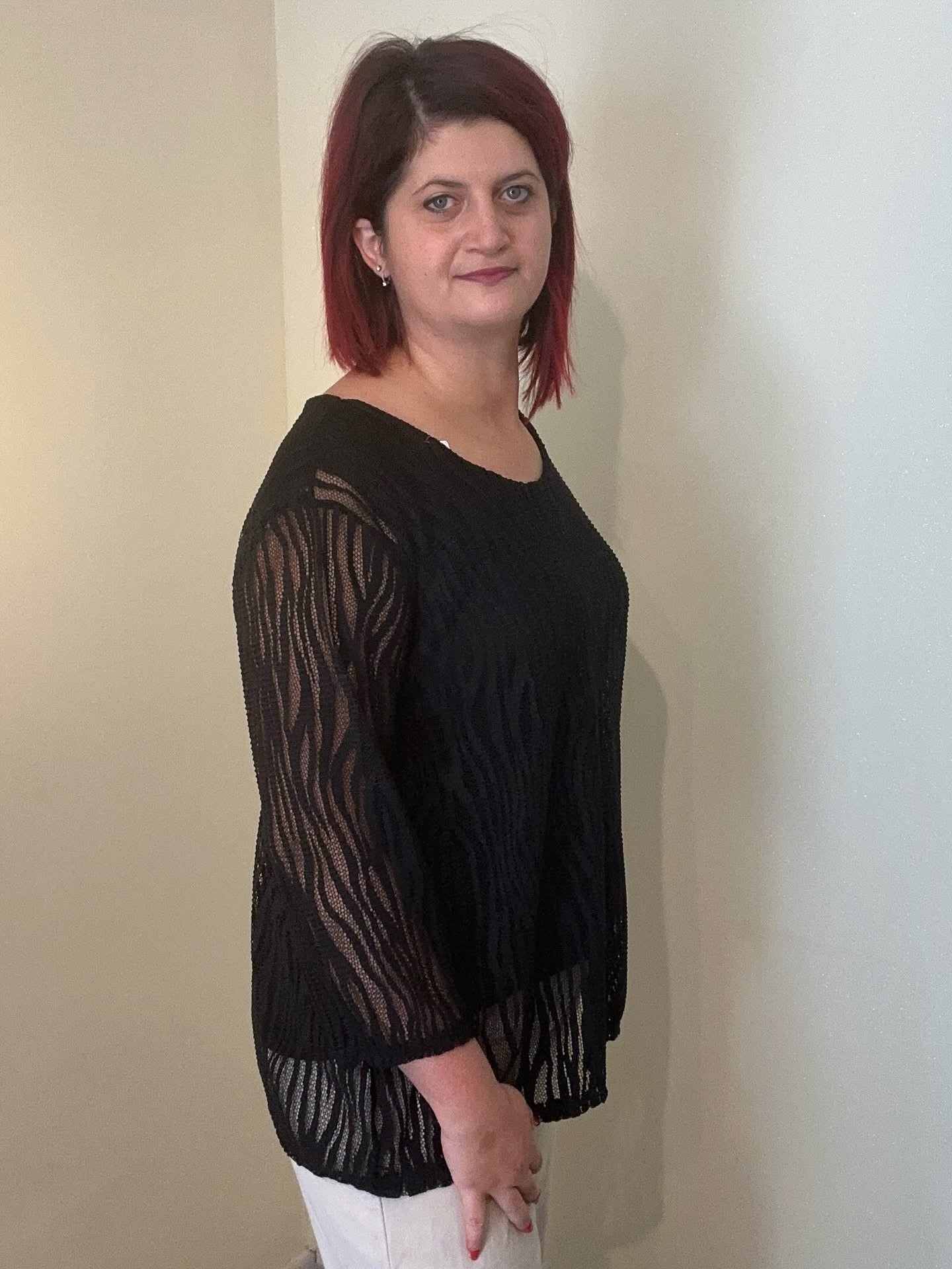 MAGLIA DONNA NERA IN VISCOSA TAGLIA UNICA