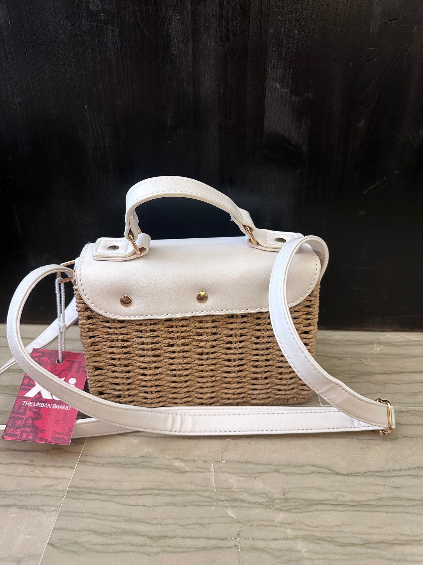 Borsa Xti Bianca Effetto Paglia – Borsa Donna a Mano e Tracolla