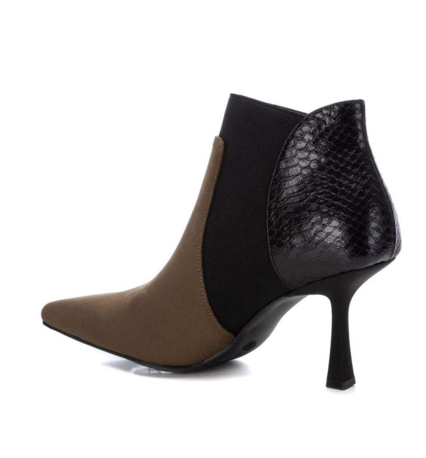 TRONCHETTO XTI TACCO A CLESSIDRA KAKI