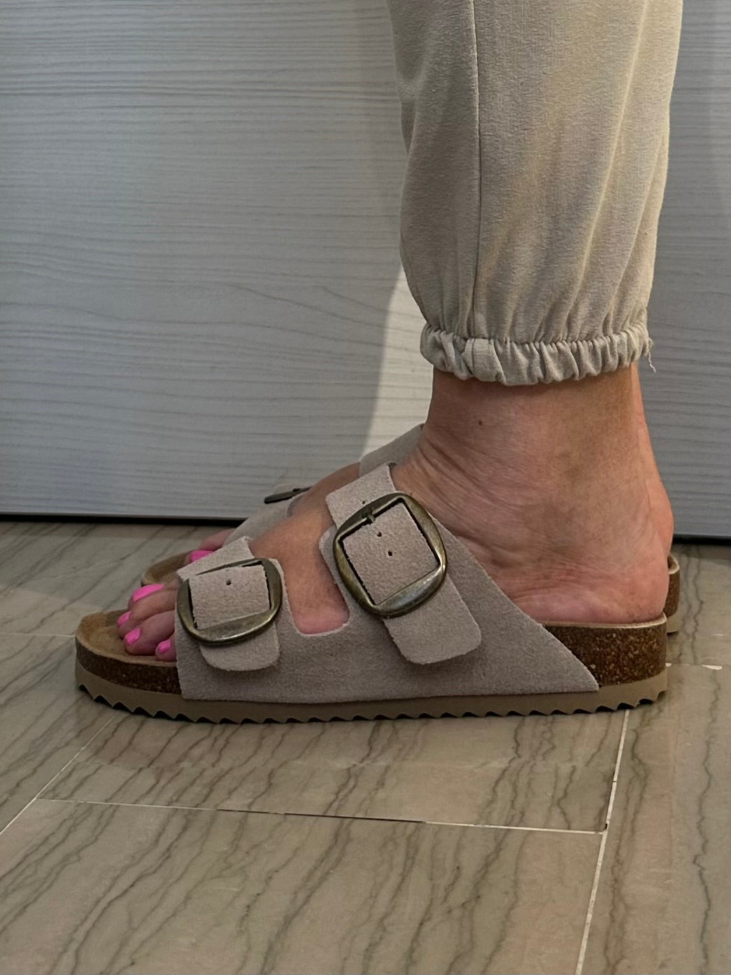 CIABATTA XTI DONNA BEIGE CON FIBBIA