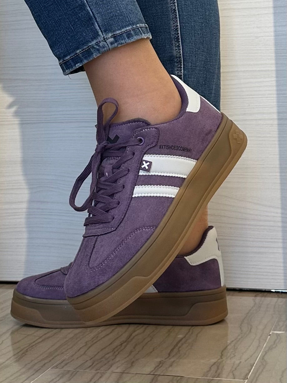 SNEAKER XTI VIOLA E BIANCA