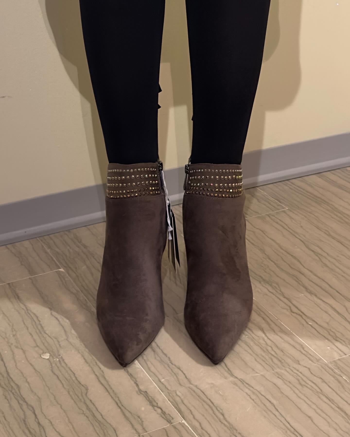 TRONCHETTO XTI TACCO A CLESSIDRA TAUPE