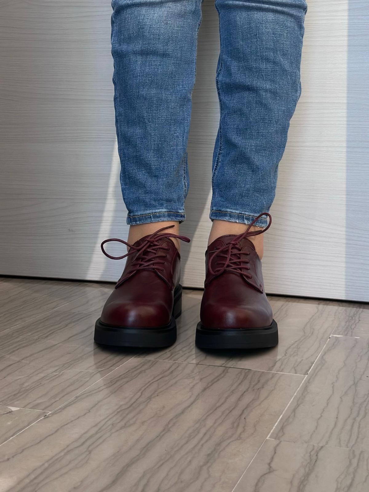 DERBY STRINGATA DONNA CRICHIC BORDEAUX