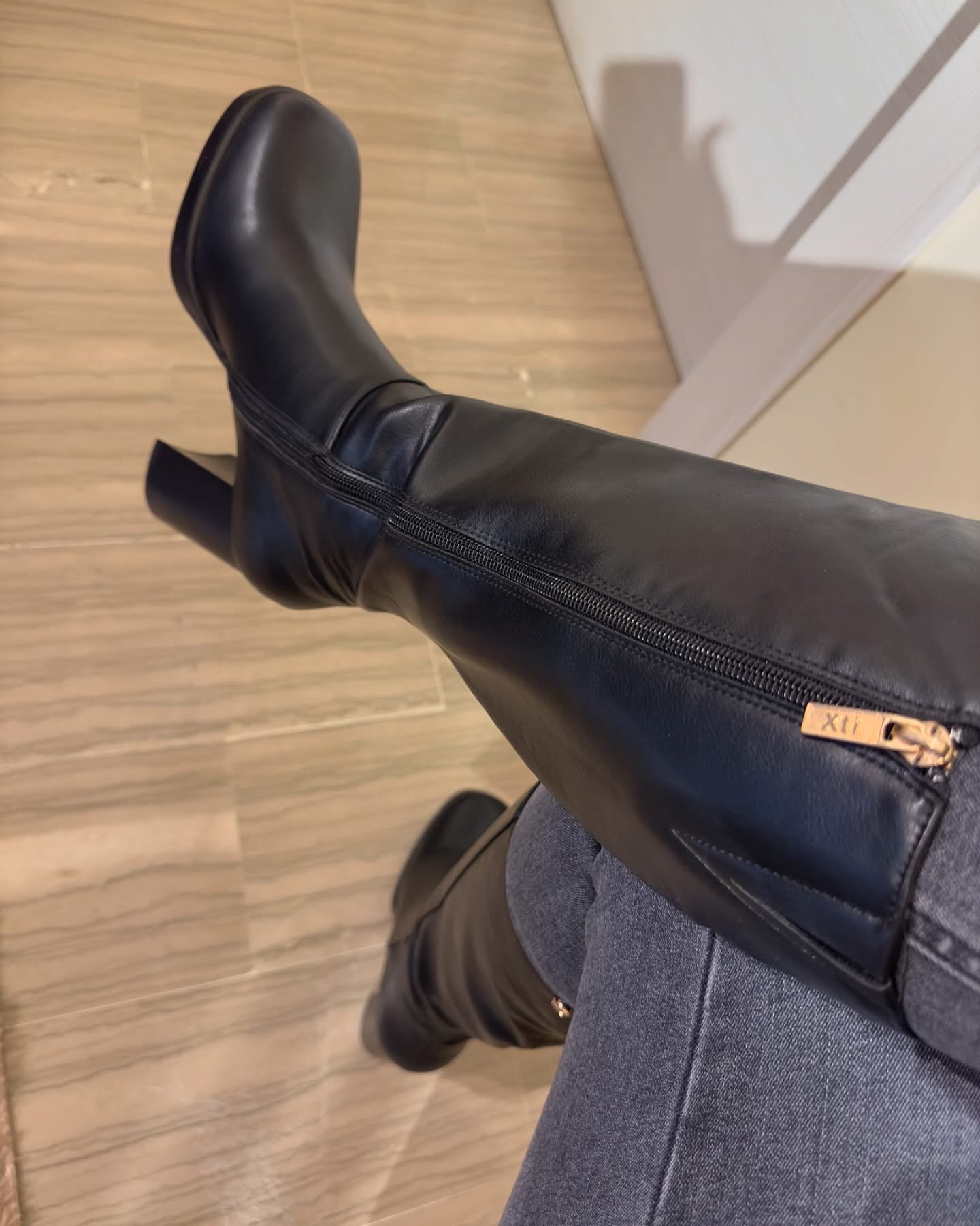 STIVALE XTI TACCO ALTO NERO