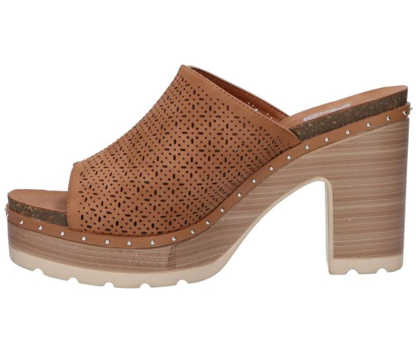 SABOT XTI DONNA CUOIO TACCO LARGO