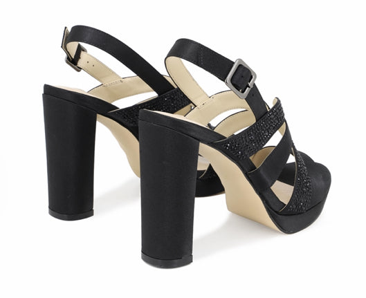 SANDALO QUEEN HELENA DONNA GIOIELLO NERO