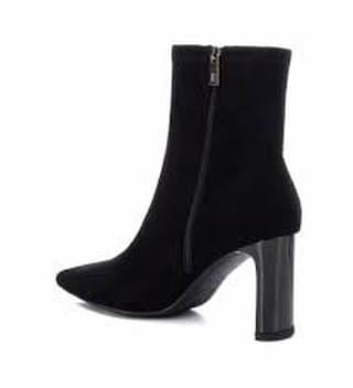 TRONCHETTO XTI NERO SCAMOSCIATO TACCO LUCIDO