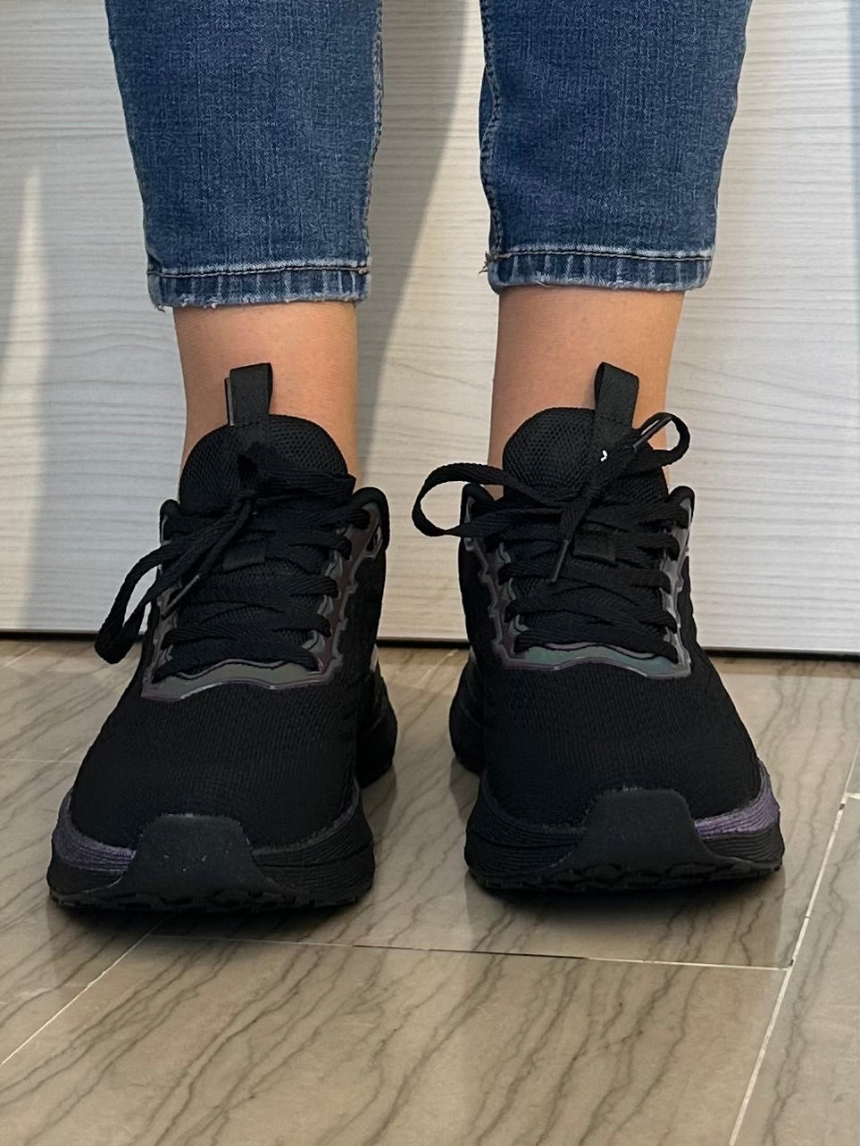 SNEAKER XTI NERA E VIOLA