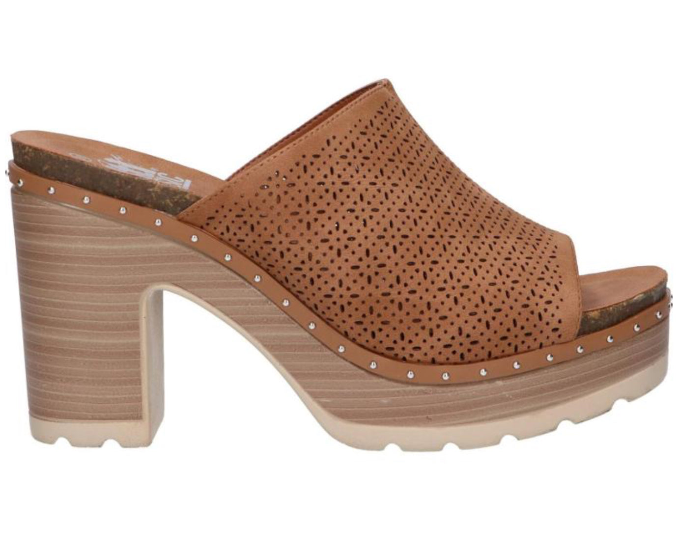 SABOT XTI DONNA CUOIO TACCO LARGO