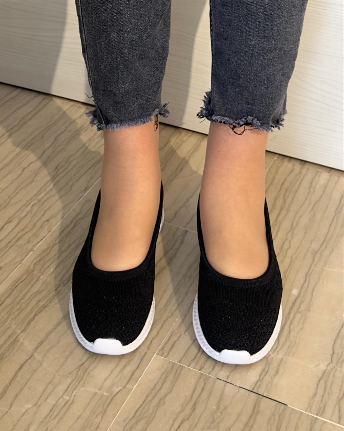 BALLERINA XTI NERA IN STOFFA