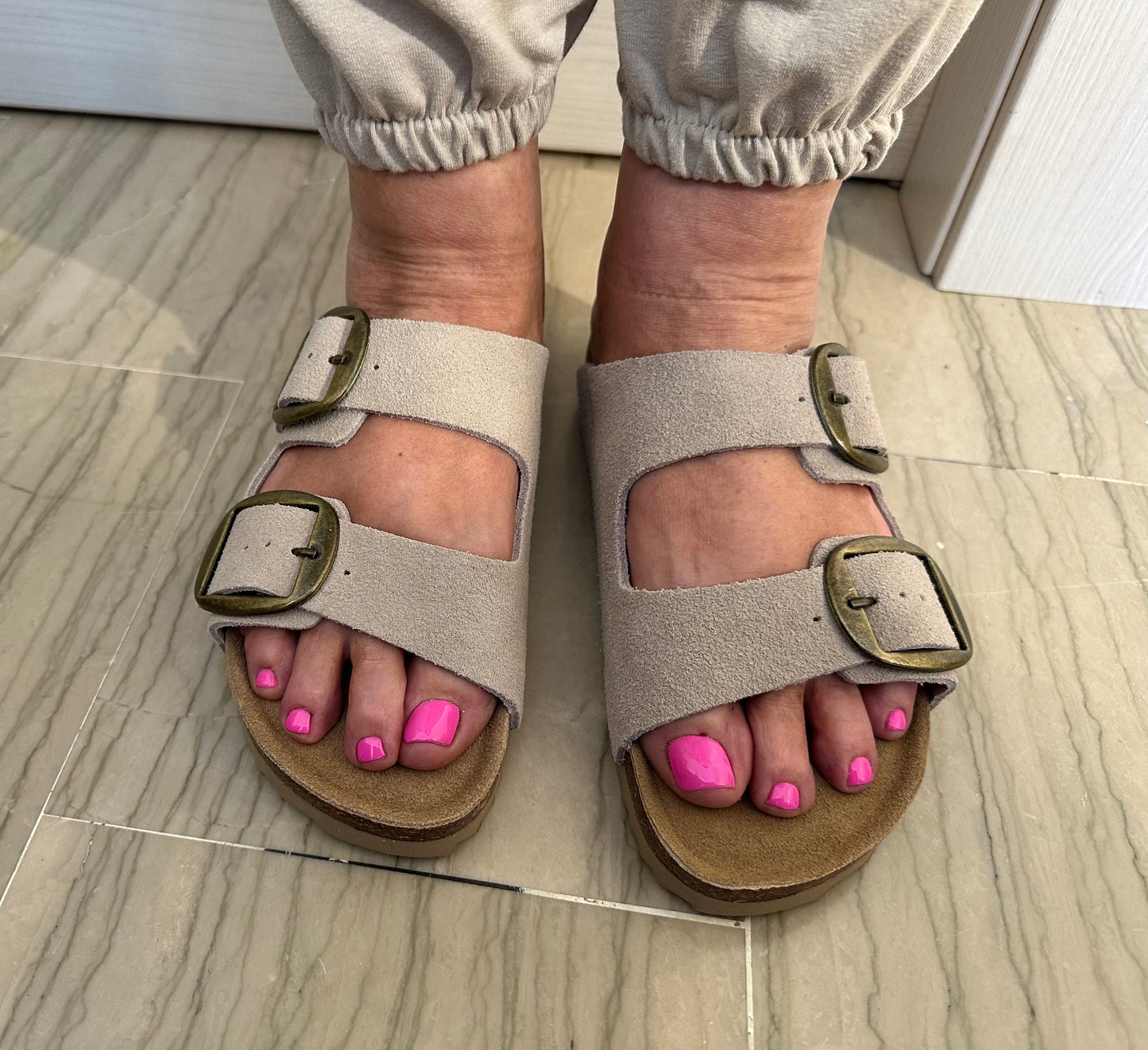 CIABATTA XTI DONNA BEIGE CON FIBBIA