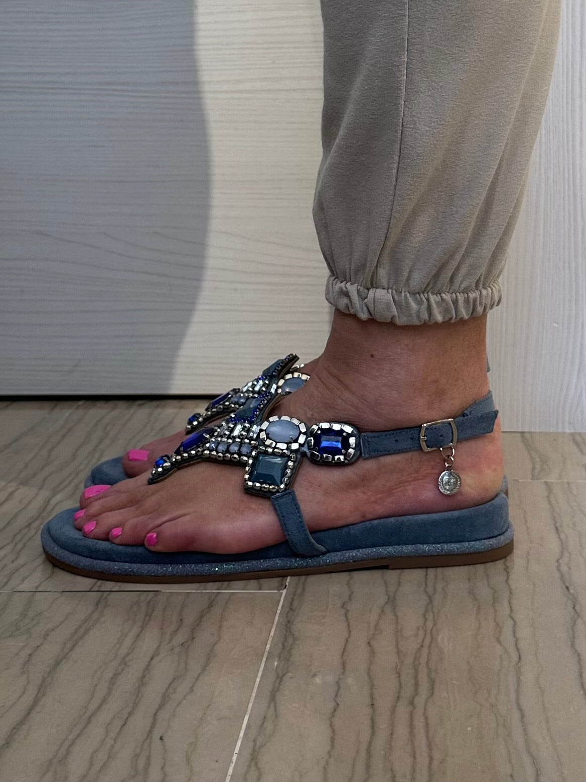 INFRADITO XTI DONNA SANDALO GIOIELLO JEANS