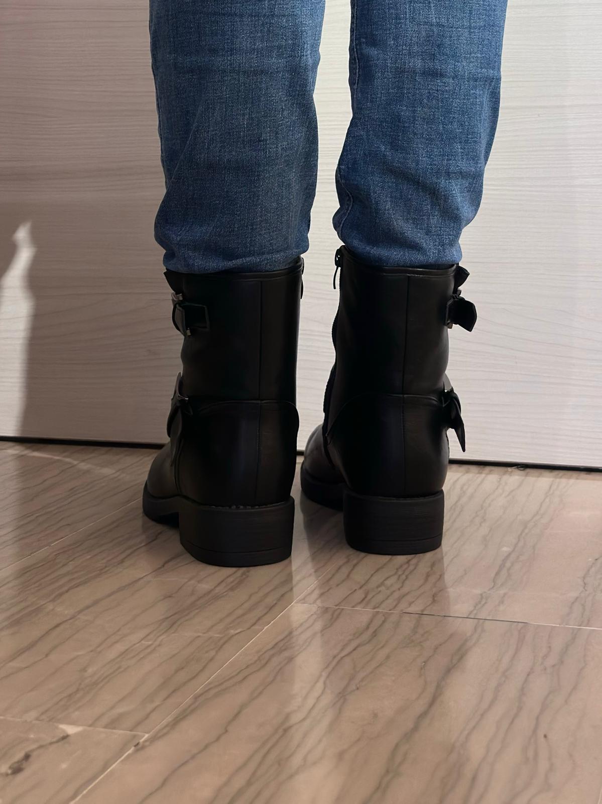 STIVALETTO DONNA SOFT SPACE NERO CON FIBBIE