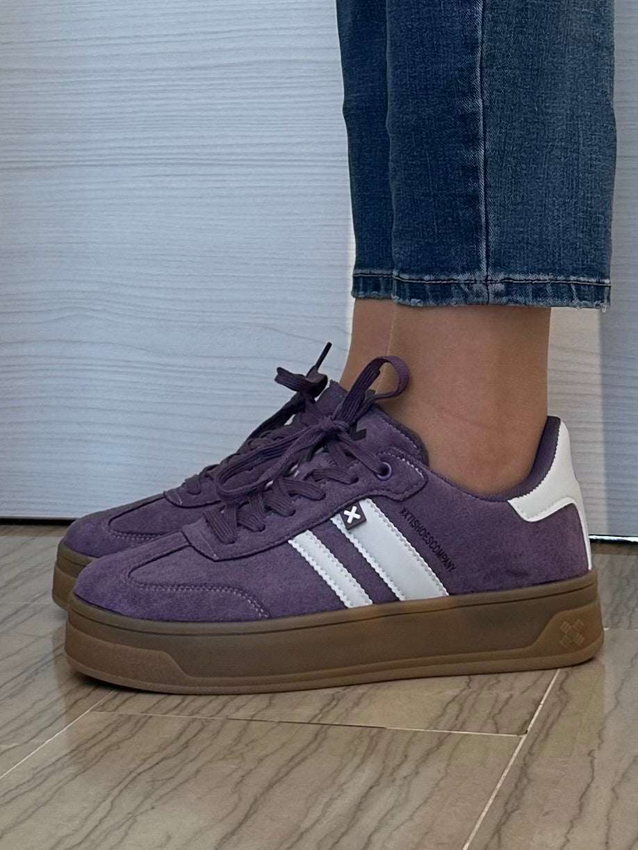 SNEAKER XTI VIOLA E BIANCA
