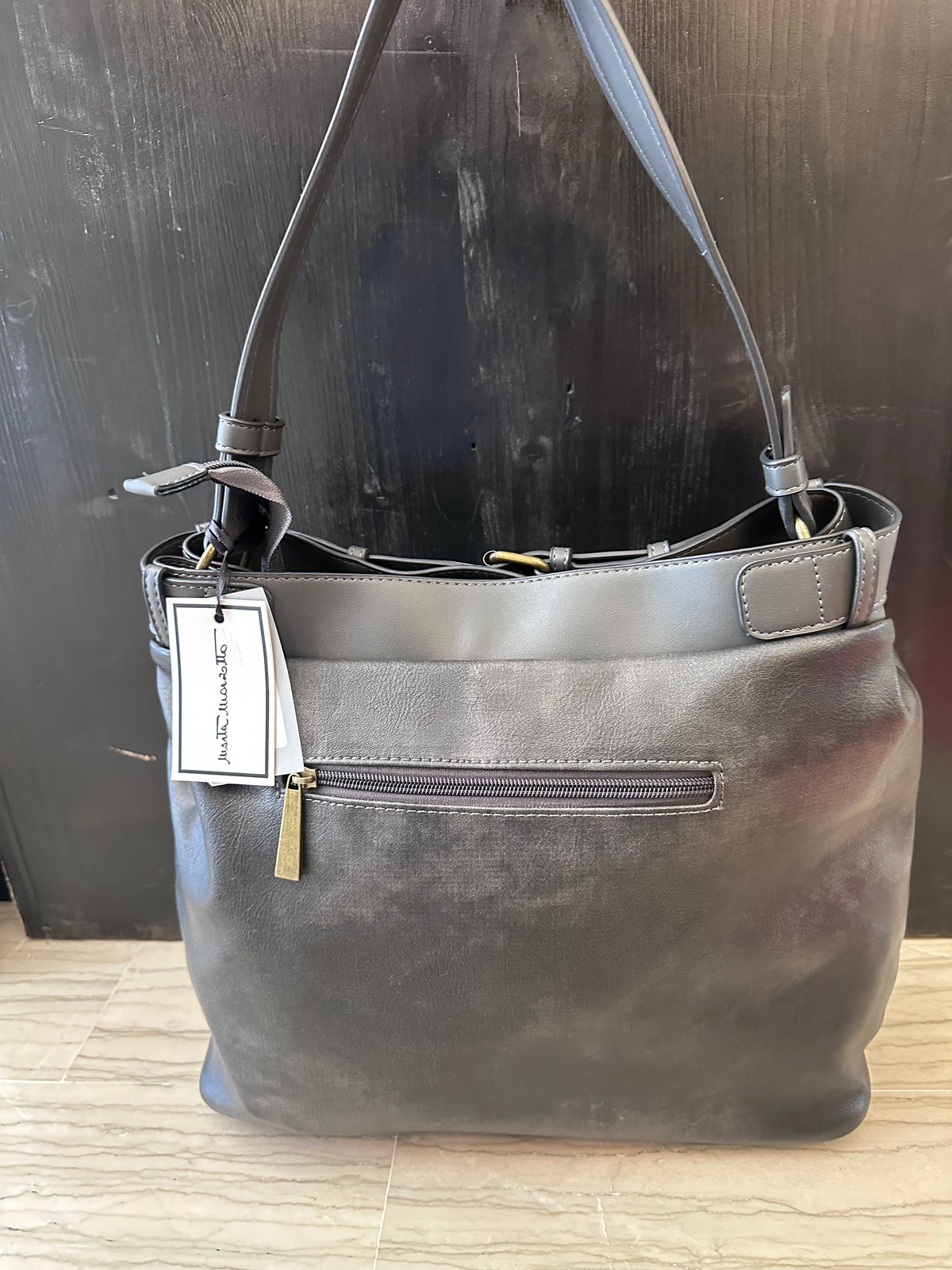 Borsa donna Marta Marzotto grigio piomboo