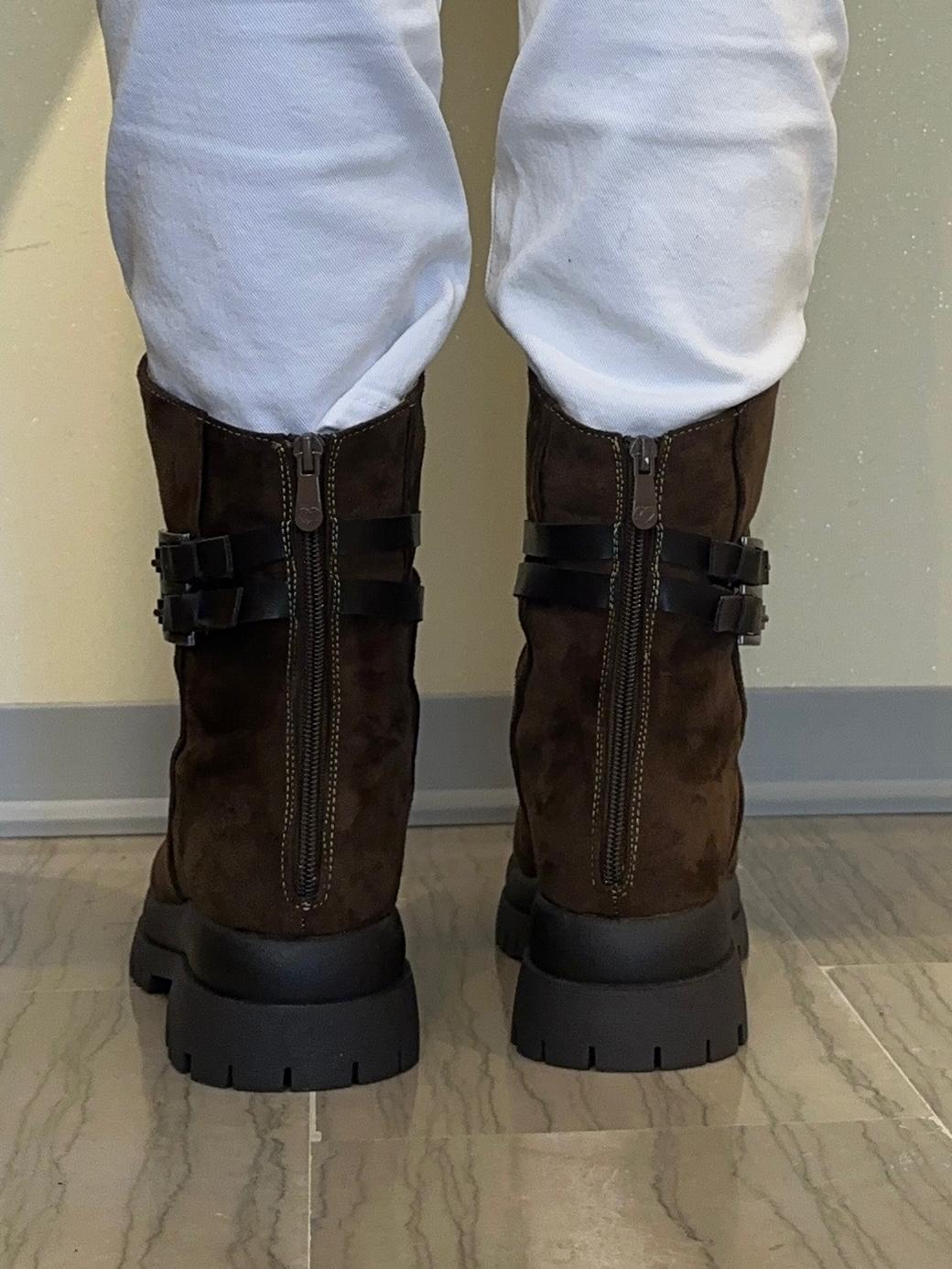 STIVALETTO DONNA CRICHIC IN PELLE SCAMOSCIATA COLOR CAFFÈ