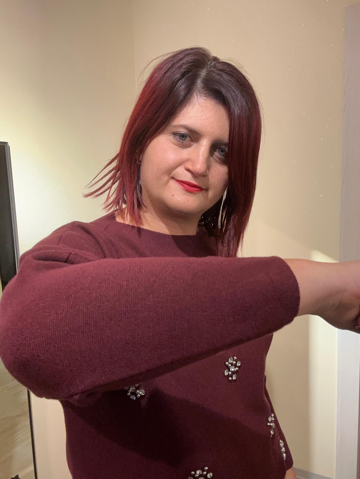 MAGLIA DONNA VINACCIO IN VISCOSA CON STRASS