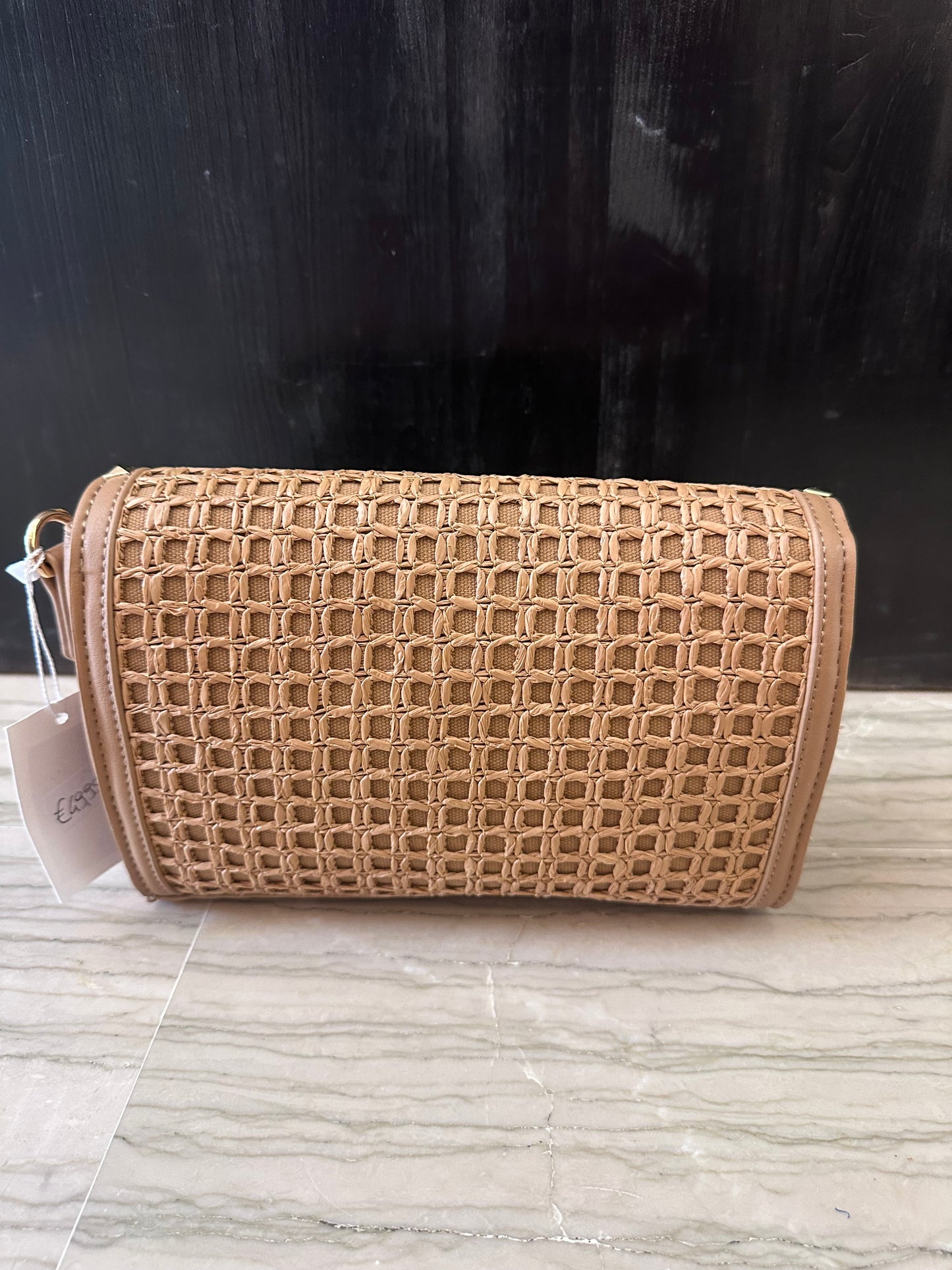 Borsa Xti Tracolla Intrecciata Cuoio con Borchie