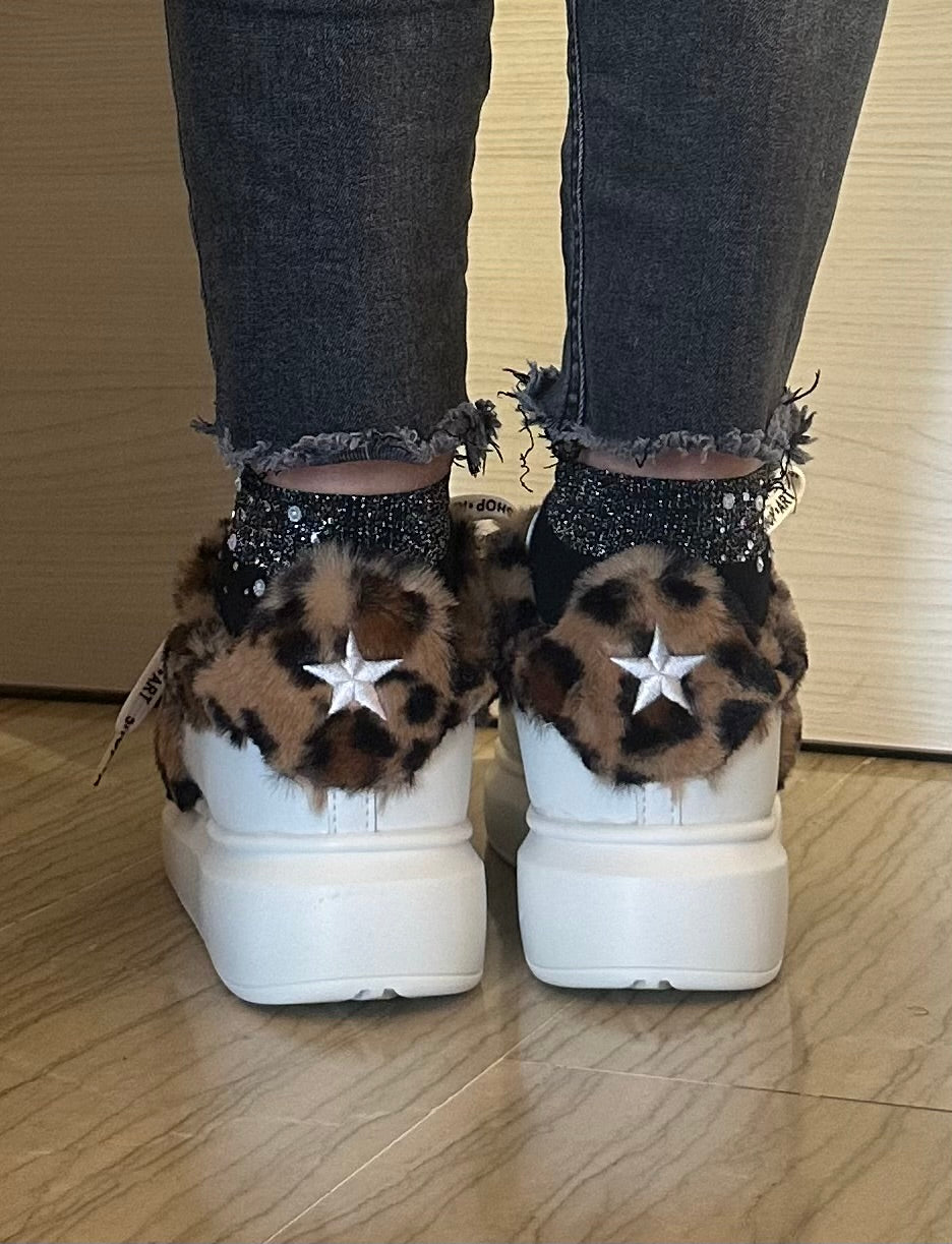 SNEAKER KIM SHOP ART BIANCA E LEOPARDATA