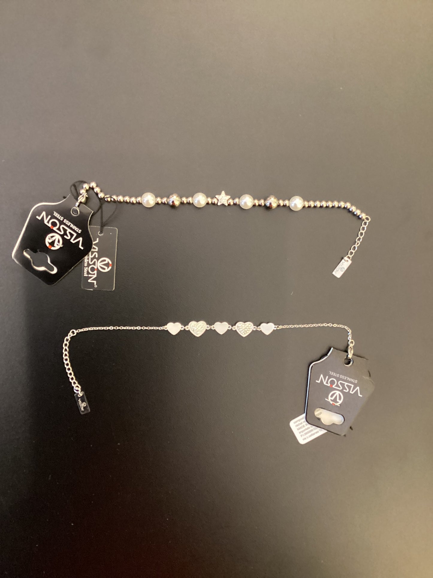 BRACCIALI ACCIAIO COLOR ARGENTO VISSON
