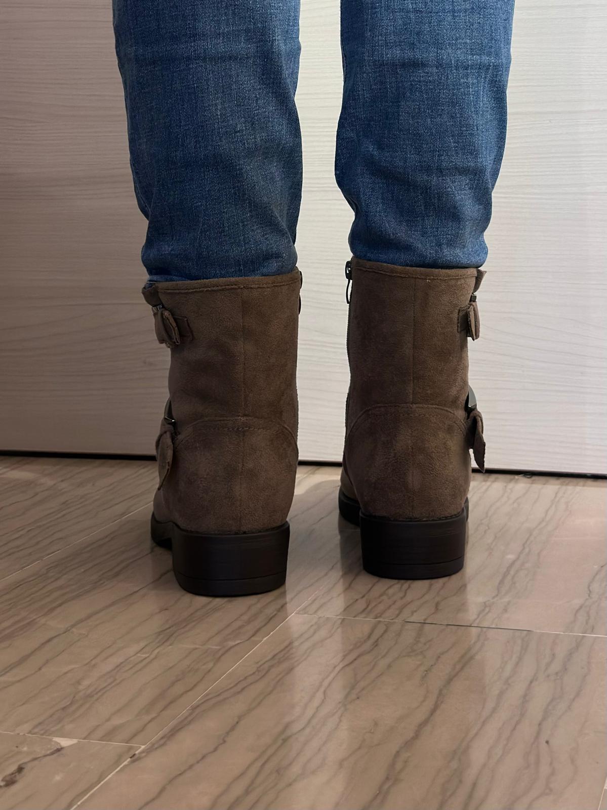 STIVALETTO DONNA SOFT SPACE TAUPE SCAMOSCIATO