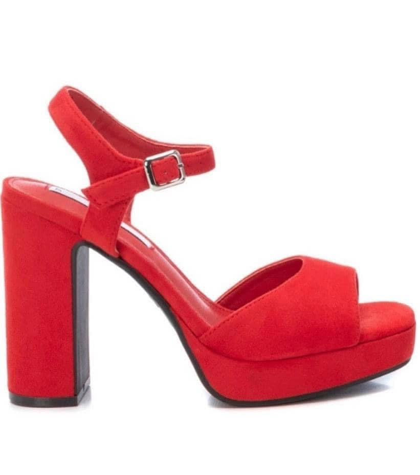 SANDALO XTI DONNA ROSSO TACCO ALTO
