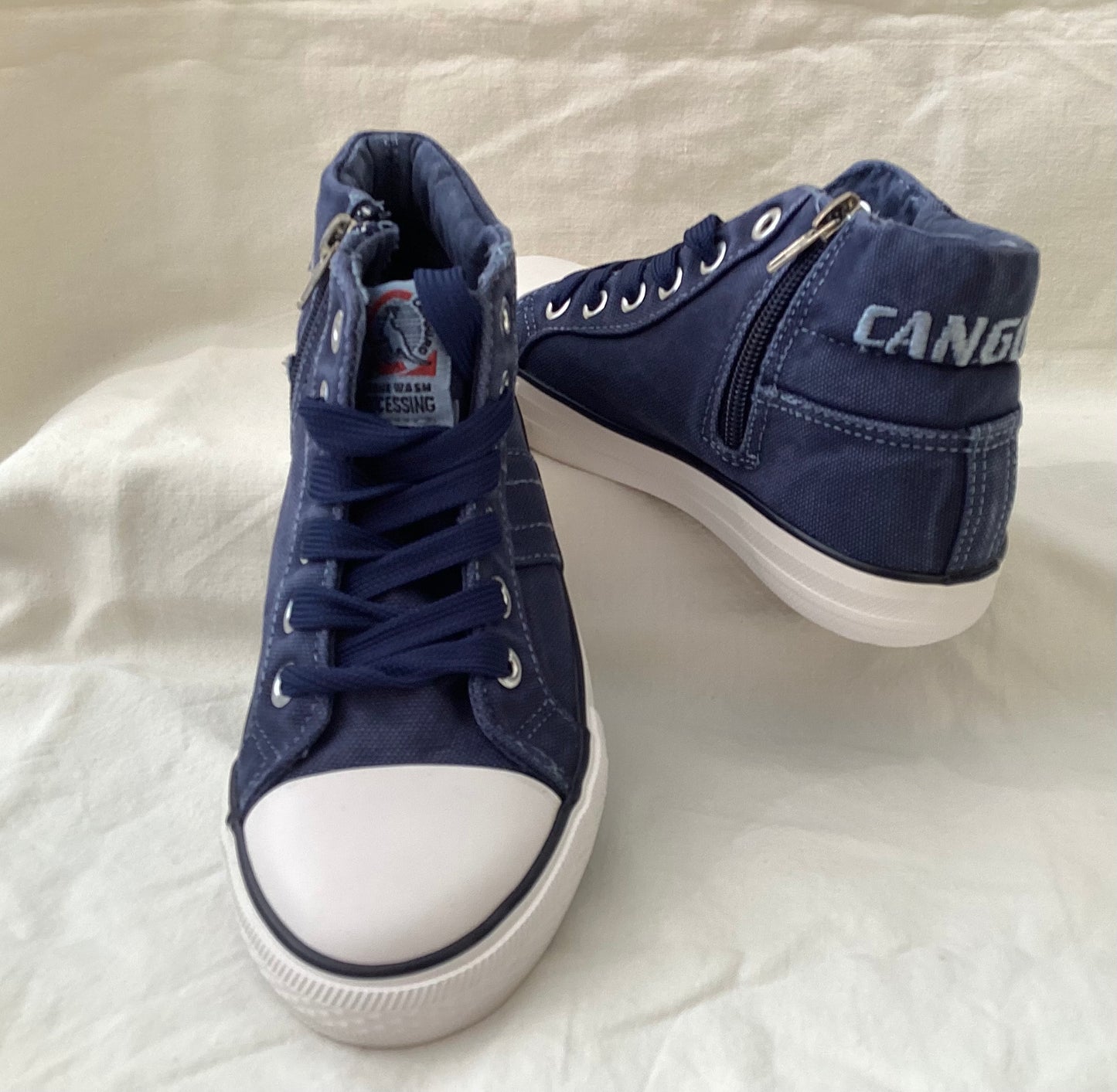 SNEAKER CANGURO TELA BLU JEANS