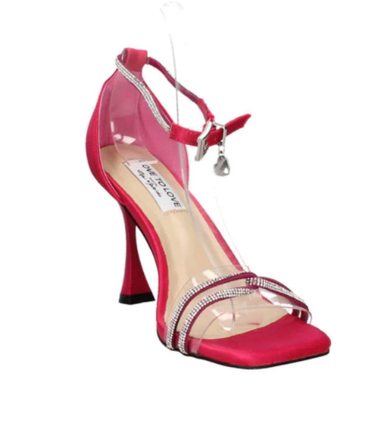 SANDALO GIOIELLO GAI MATTIOLO FUCSIA E STRASS ARGENTO