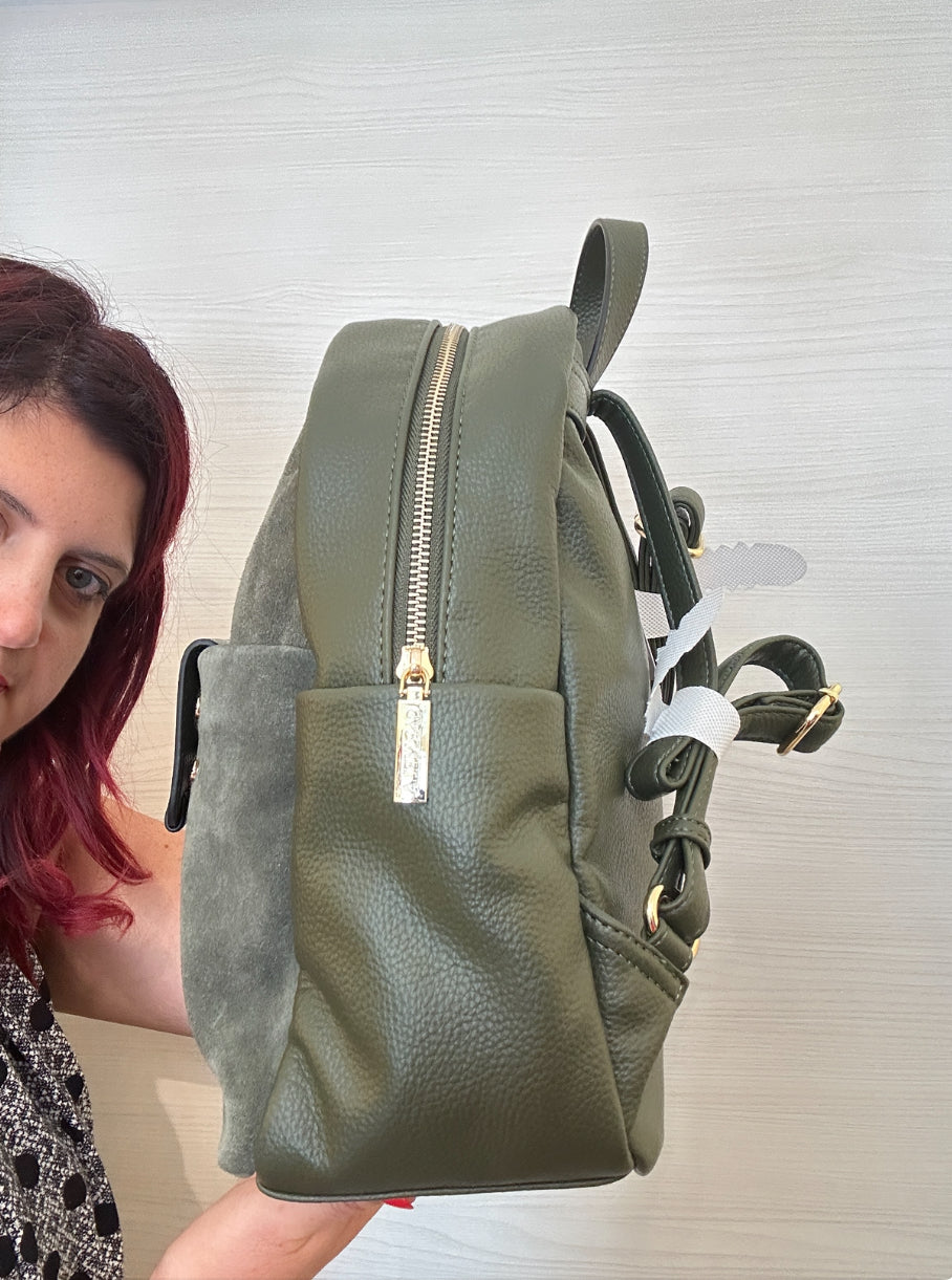 ZAINO CARMELA IN PELLE VERDE