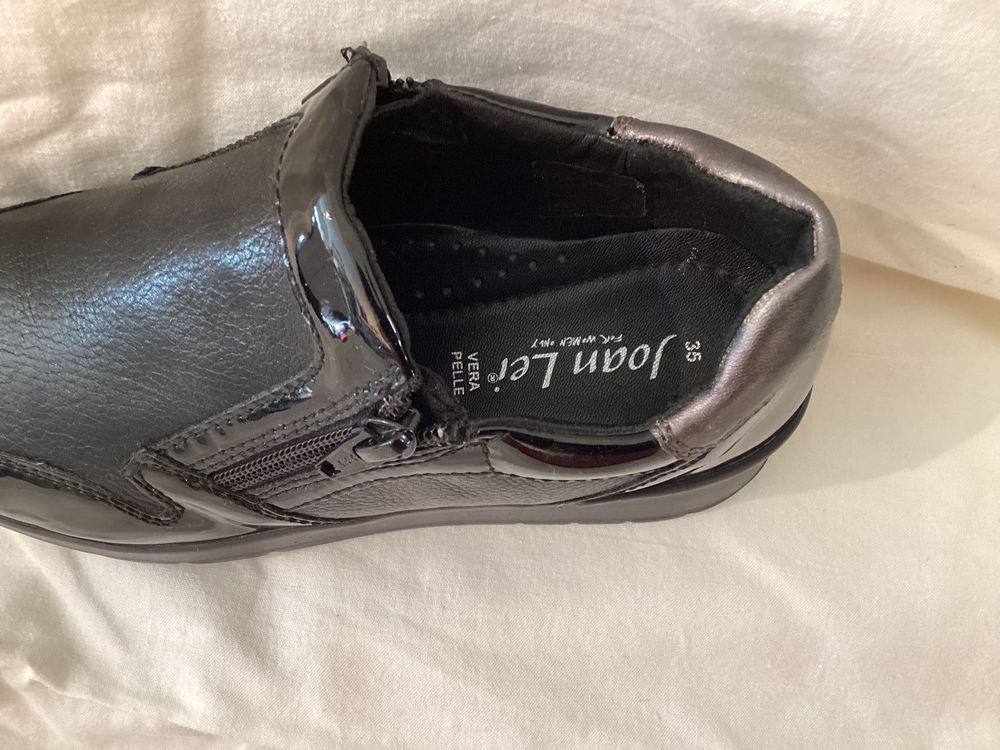 MOCASSINO NERO VERA PELLE