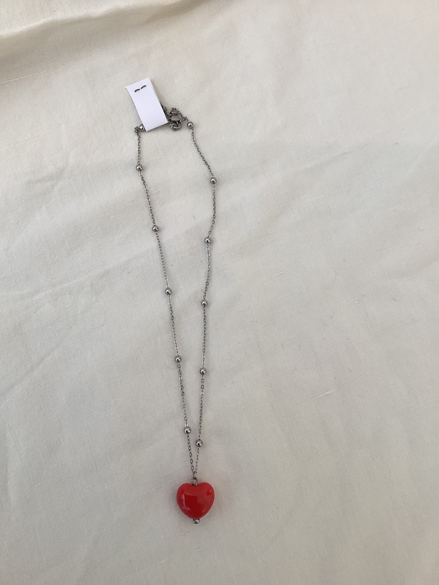 COLLANA CUORE COLOR ARGENTO