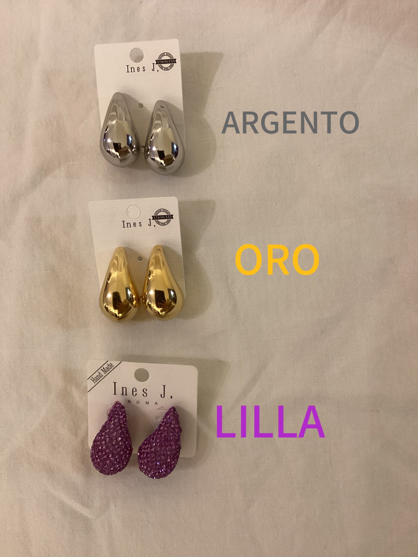 ORECCHINI GOCCIA ACCIAIO