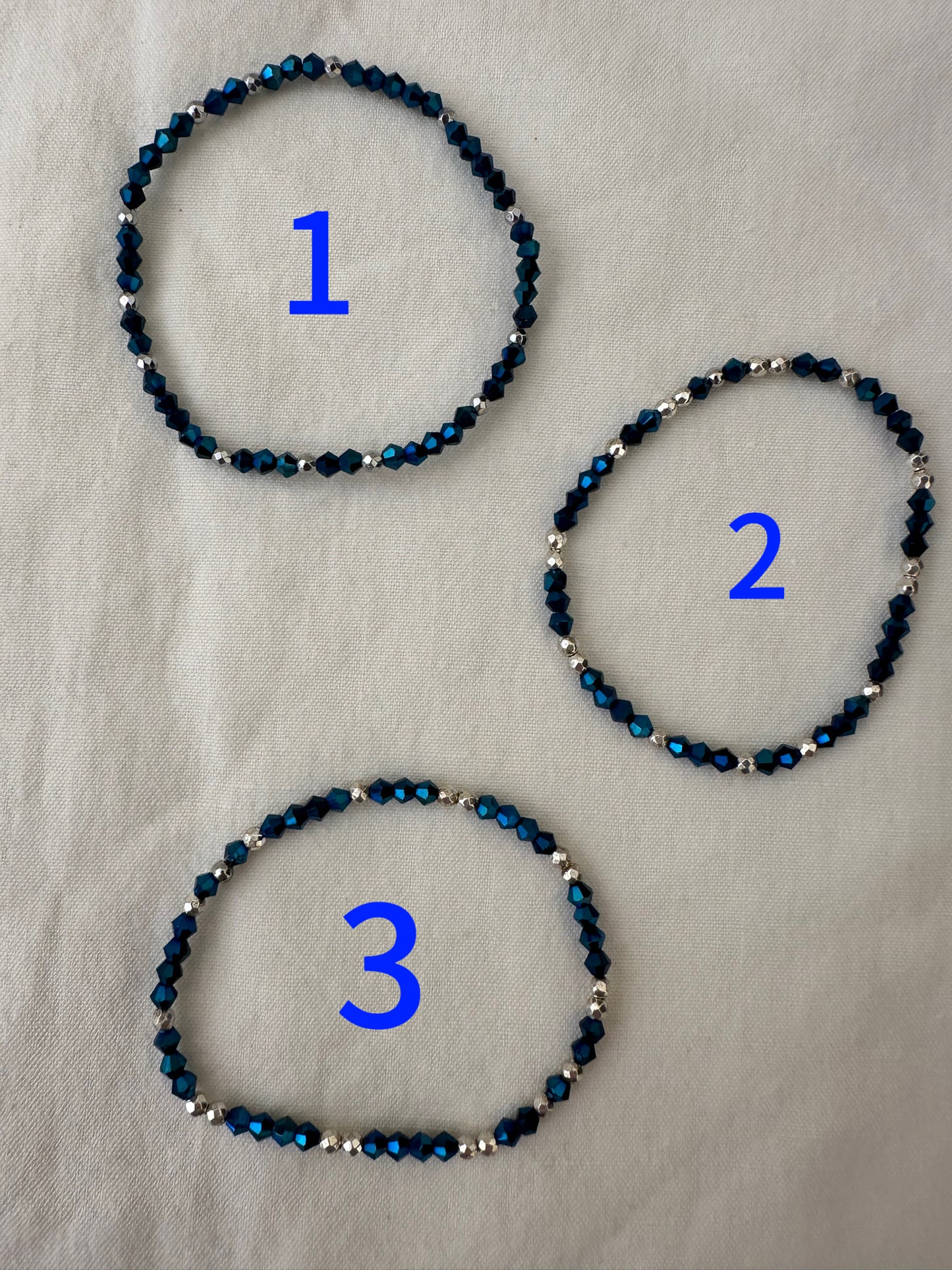 BRACCIALI A MOLLA BLU NAVU