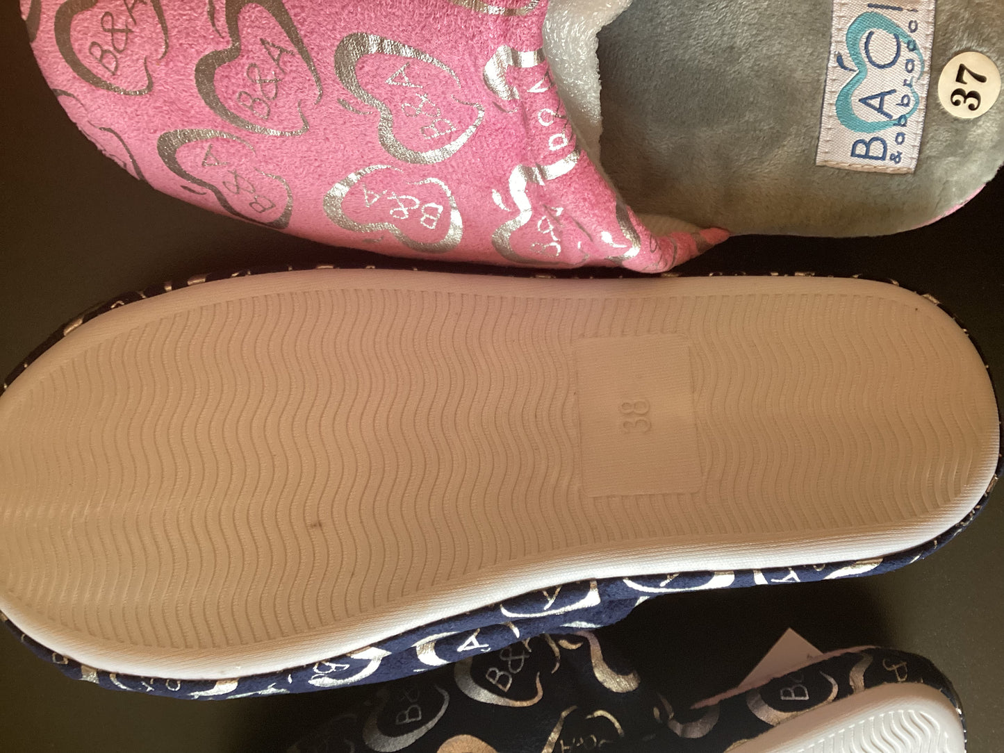 PANTOFOLA DA CASA ROSA O BLU NAVY