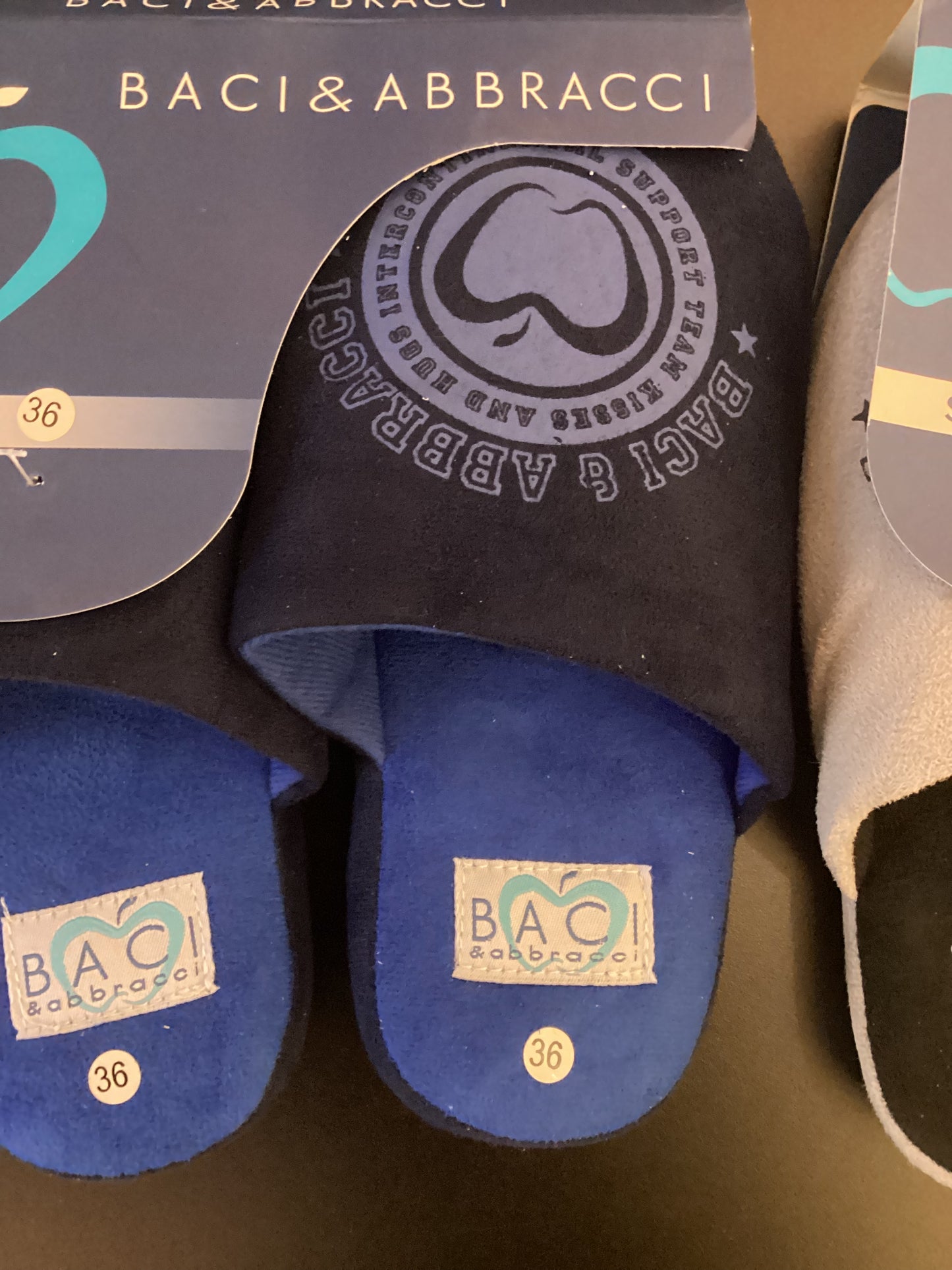 CIABATTA DA CASA RAGAZZO/UOMO BLU NAVY O GRIGIA