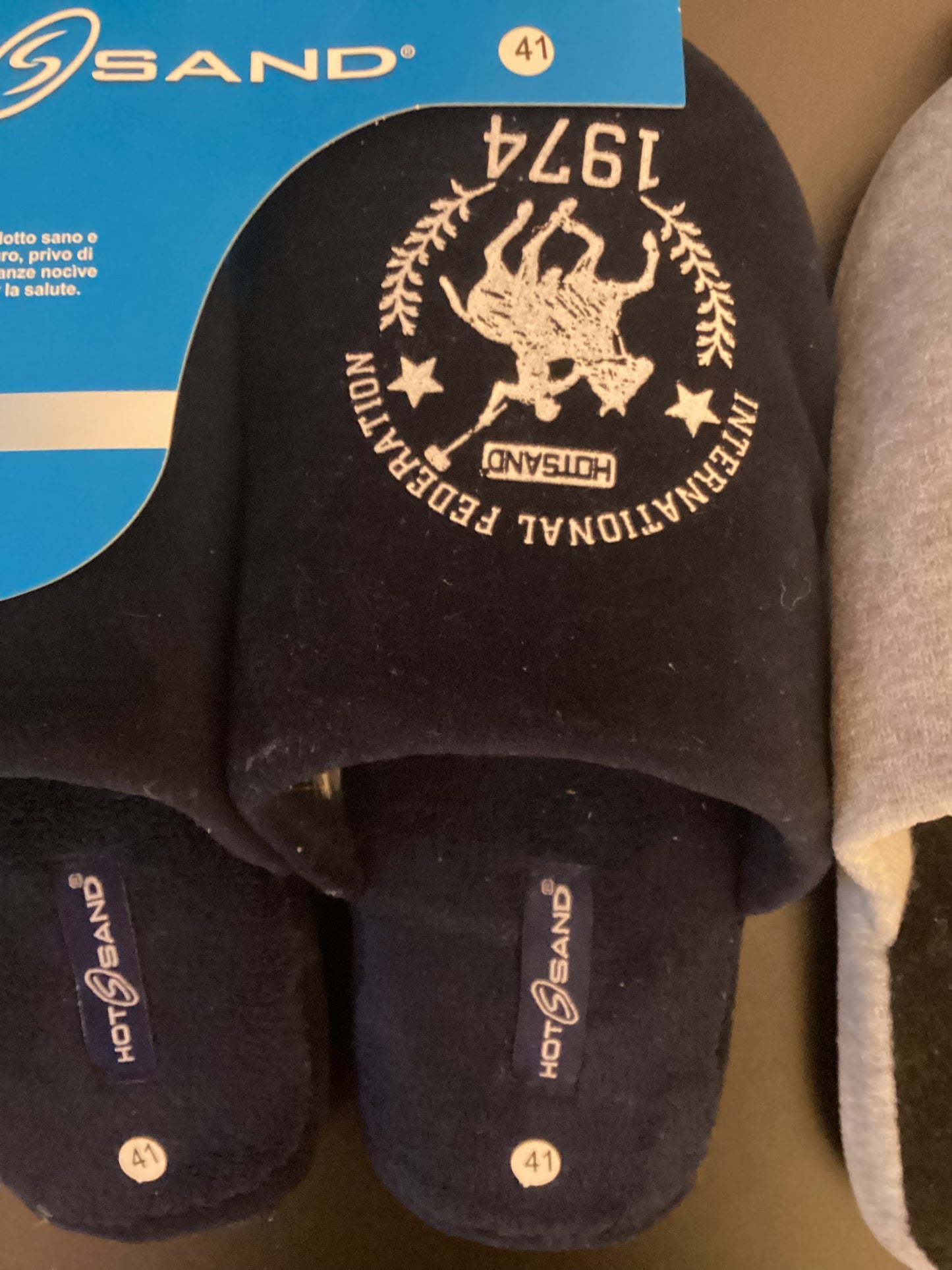 CIABATTA DA CASA BLU NAVY O GRIGIA