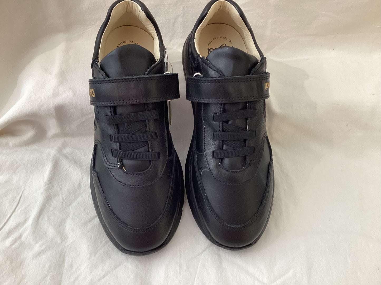 SNEAKER PRIMIGI NERA VERA PELLE