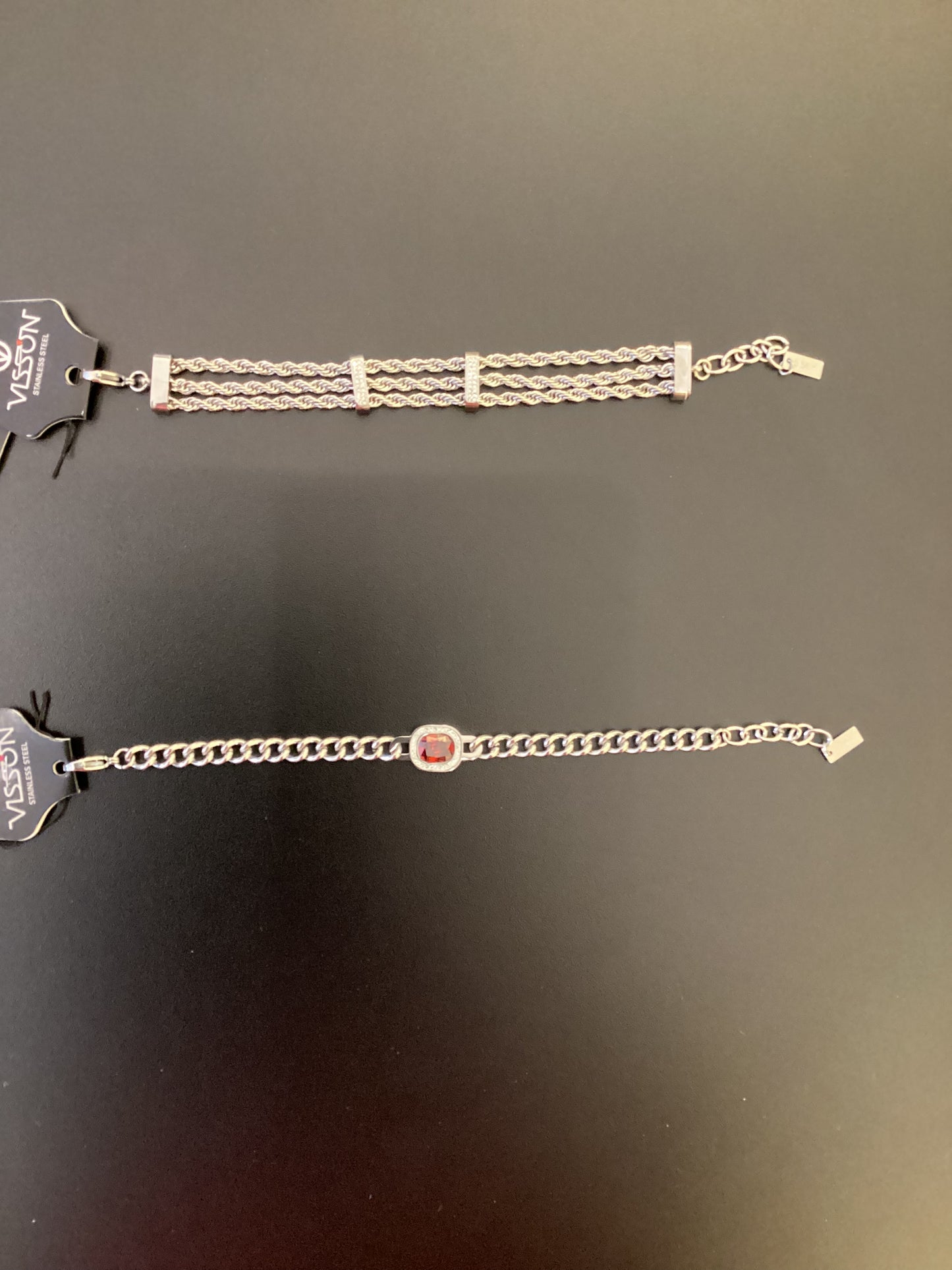 BRACCIALI ACCIAIO COLOR ARGENTO VISSON
