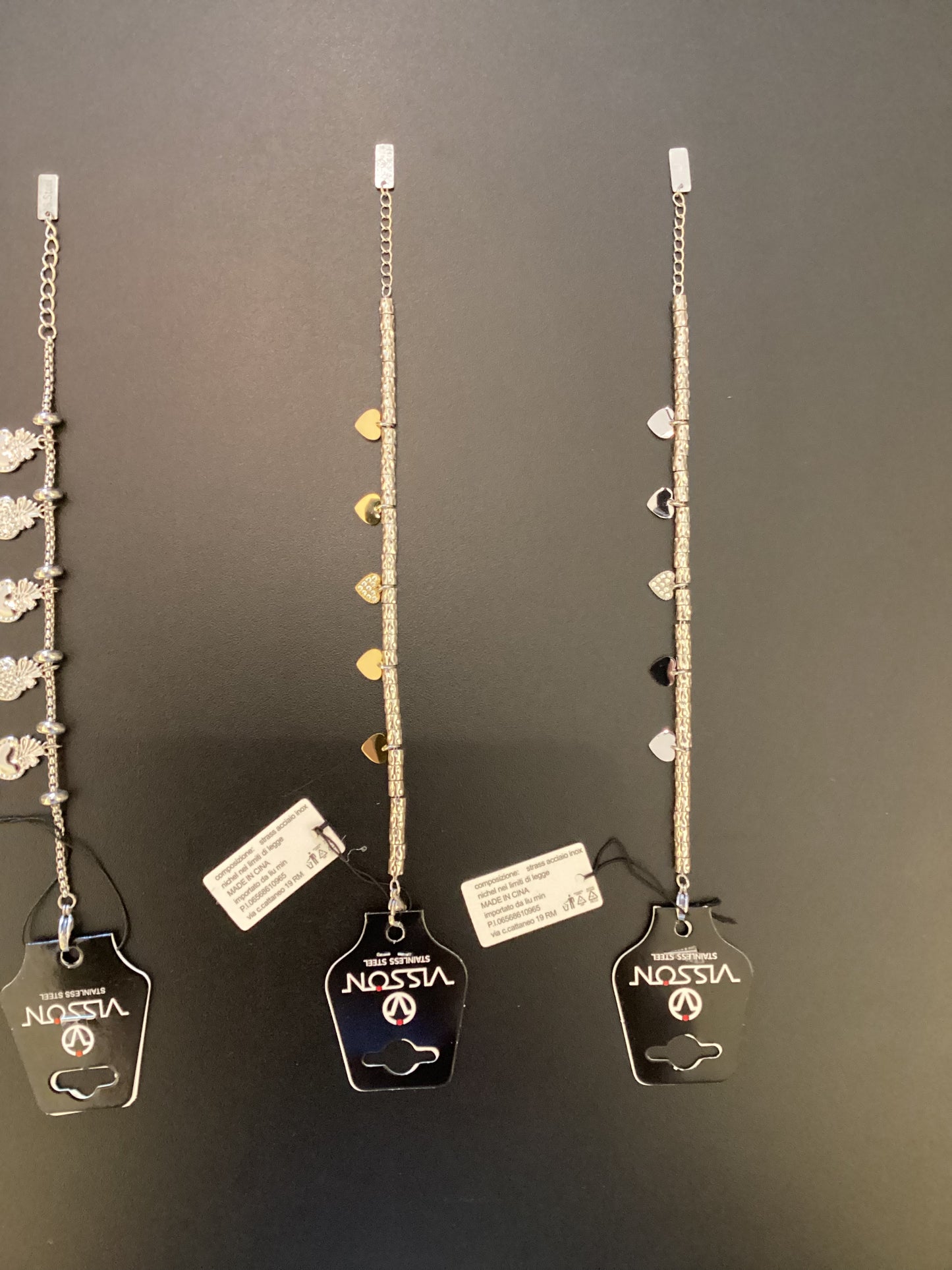 BRACCIALI ACCIAIO COLOR ARGENTO VISSON