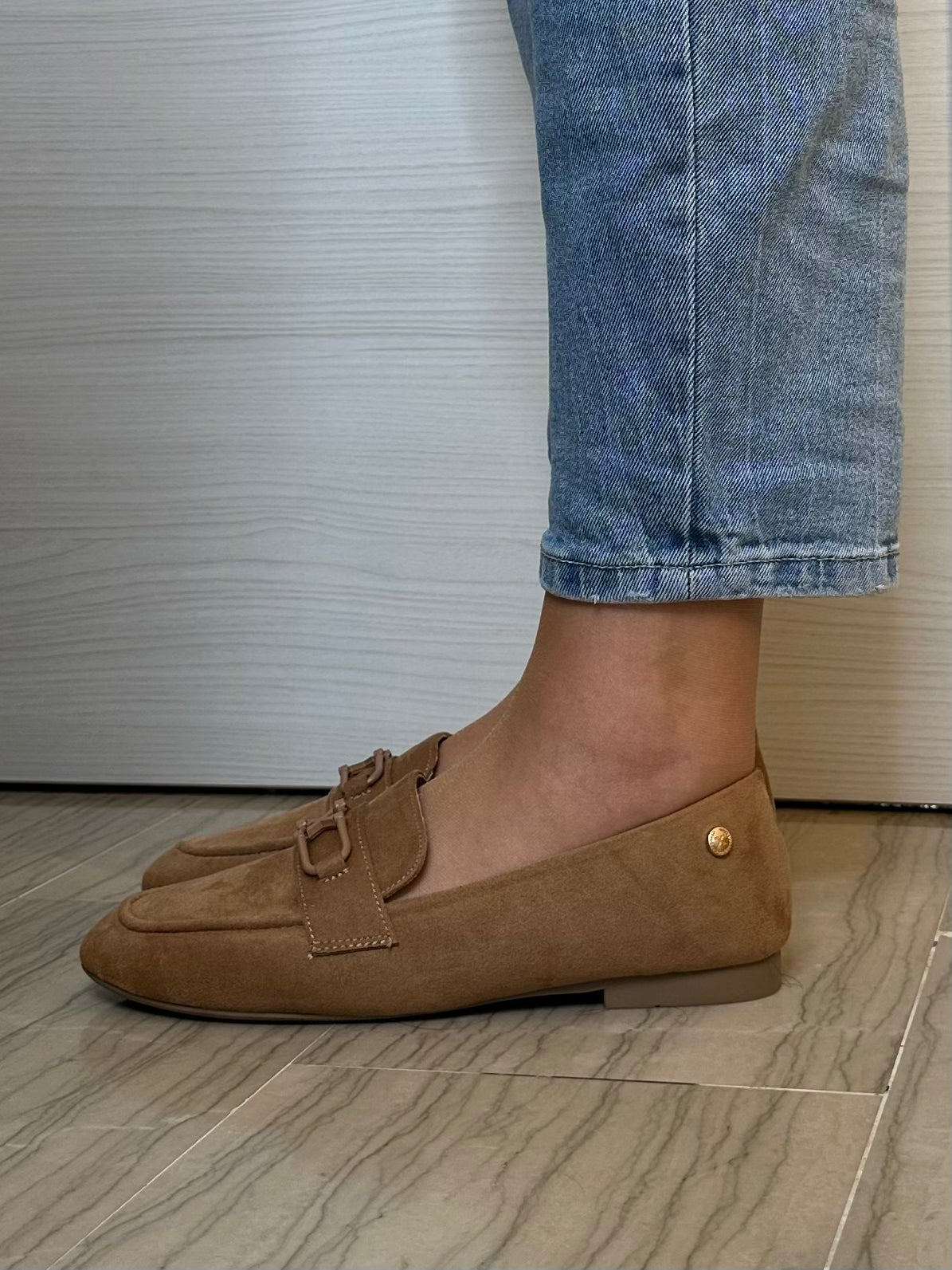 MOCASSINO XTI DONNA CAMEL CAMOSCIO SINTETICO