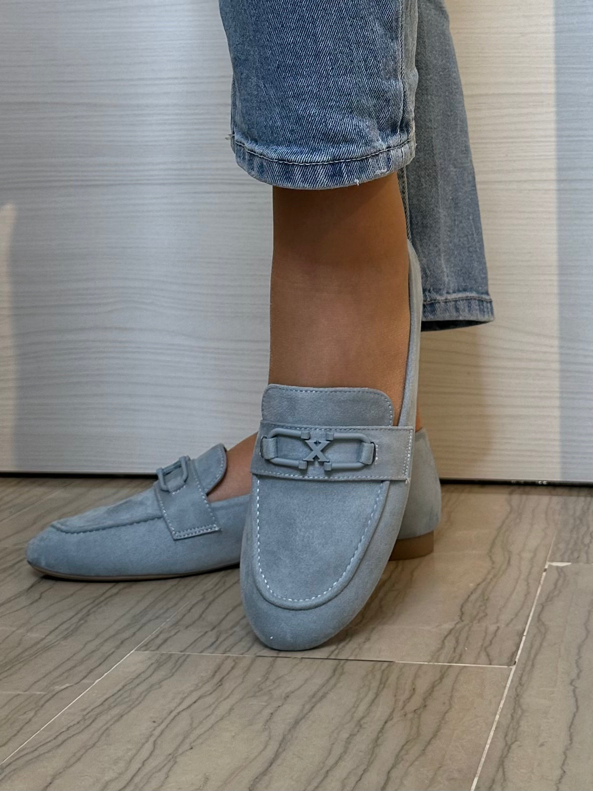 MOCASSINO XTI DONNA JEANS CAMOSCIO SINTETICO