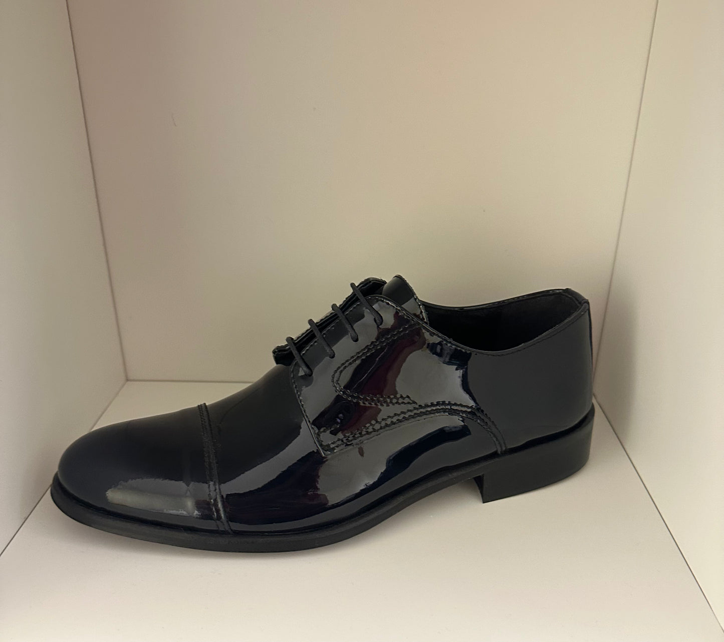 SCARPA CLASSICA LUCIDA BLU UOMO “SCARPERIA ITALIANA MADE IN ITALY”
