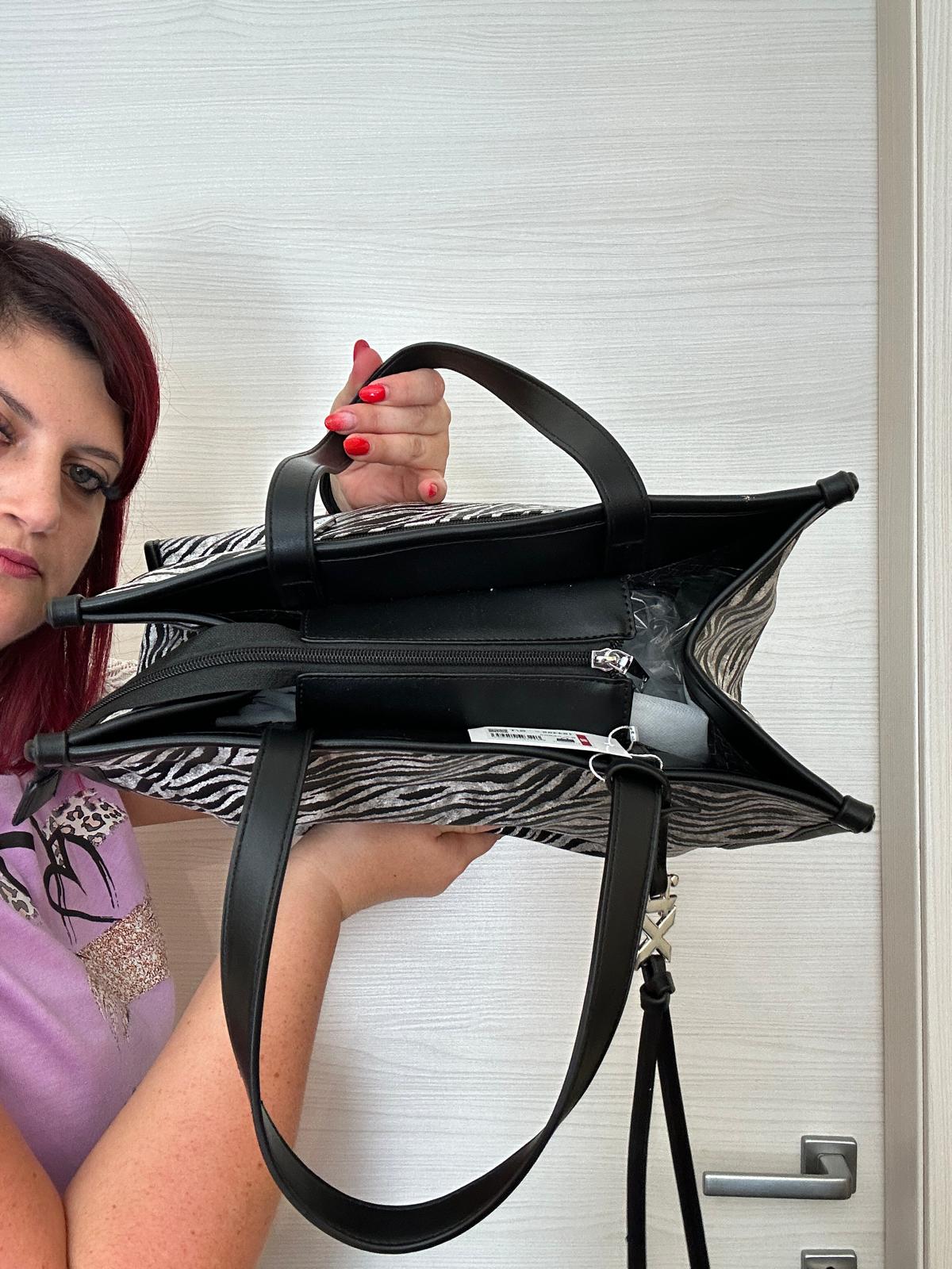BORSA DONNA XTI AMPIA ZEBRATA