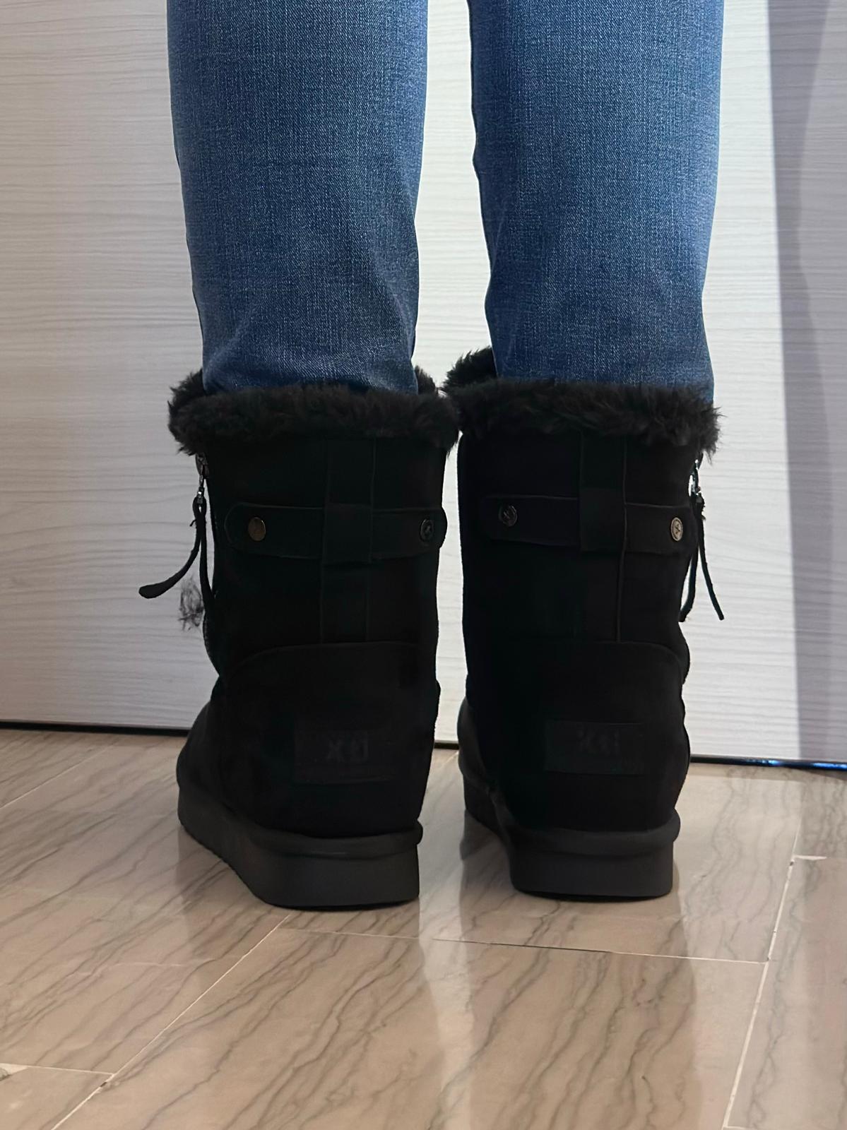 STIVALETTO XTI DONNA IN ECOPELLICCIA CON ZIP - COLORE NERO