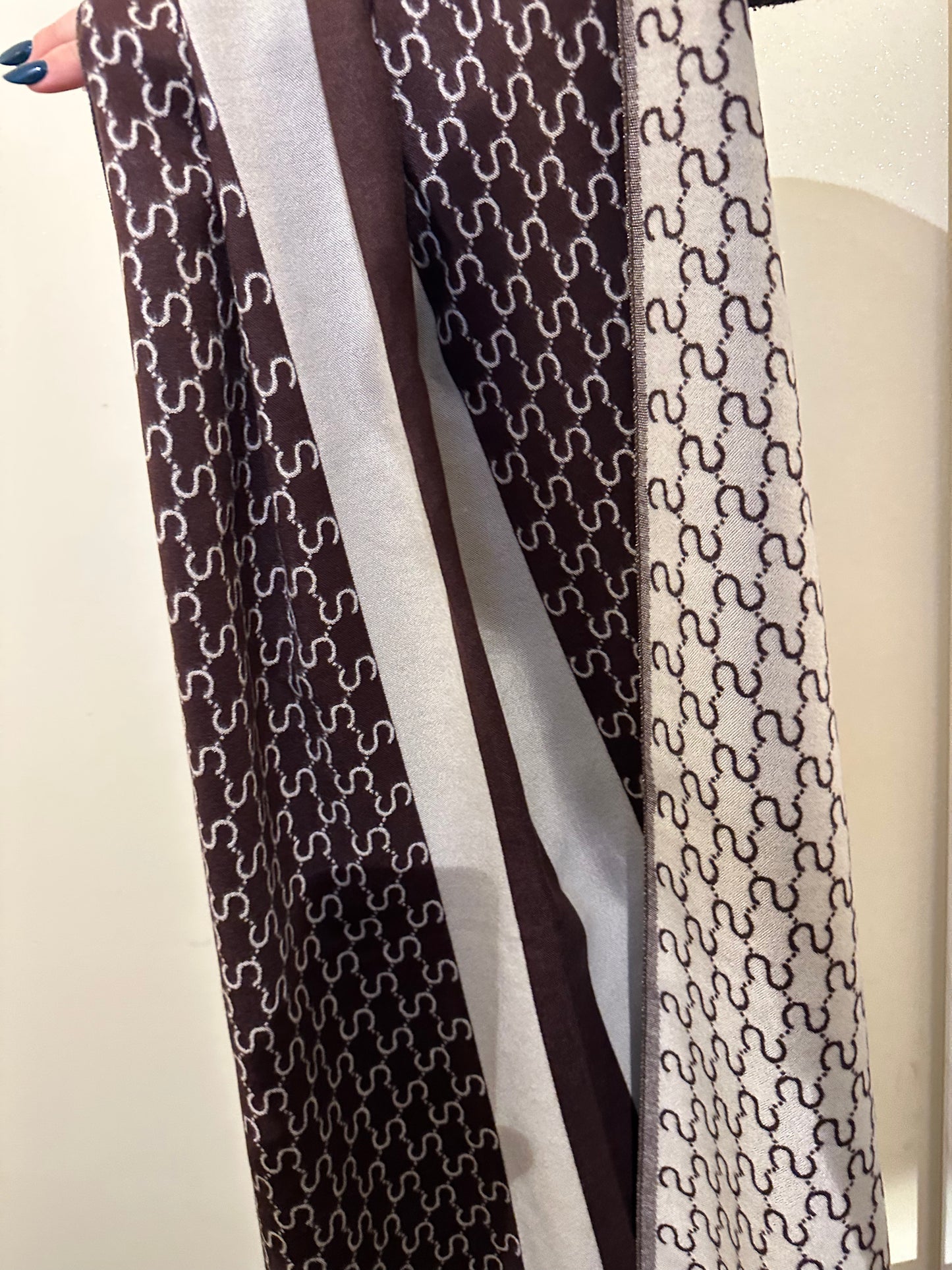 SCIARPA CALDA IN VISCOSA MARRONE