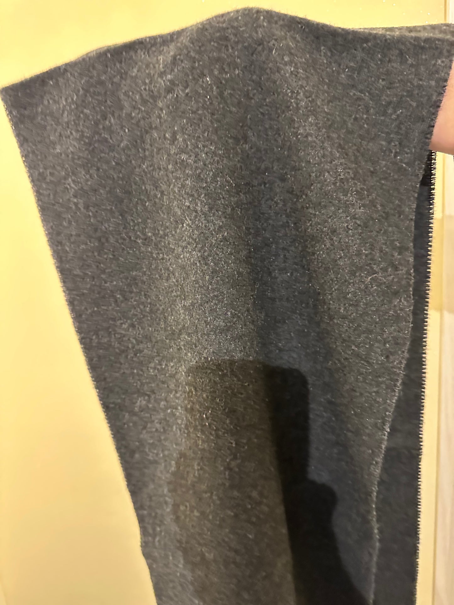 SCIARPA GRIGIO SCURO MADE IN ITALY IN LANA