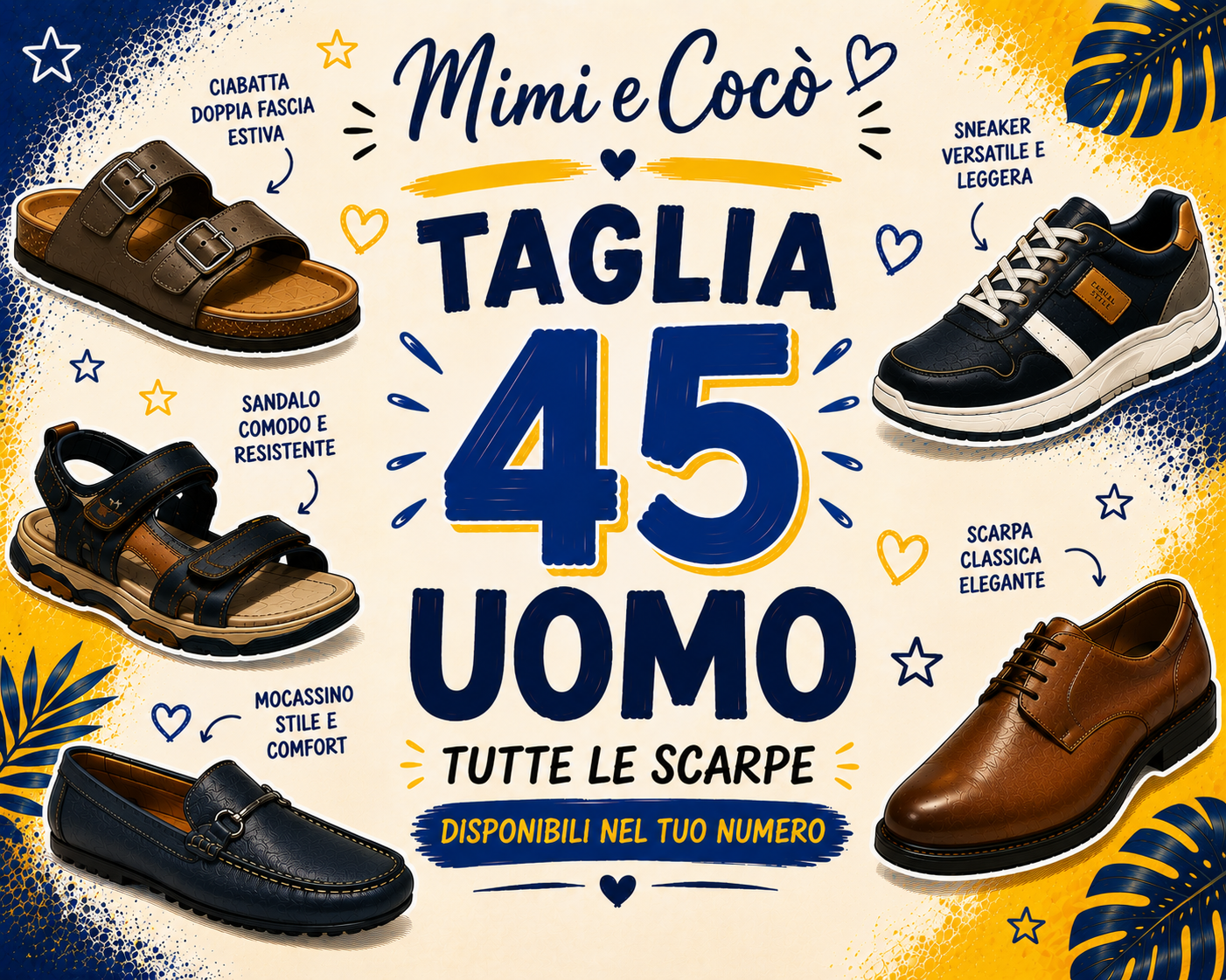 👞 Taglia Uomo 45