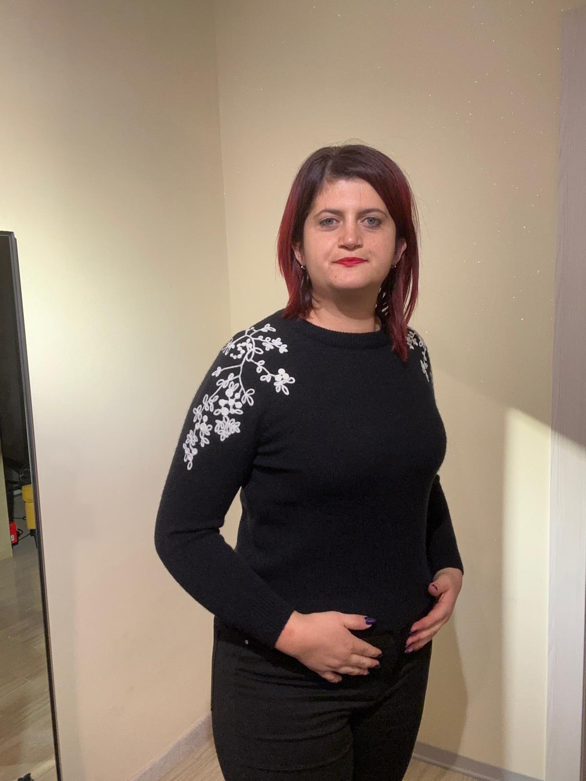 MAGLIA DONNA NERA IN VISCOSA