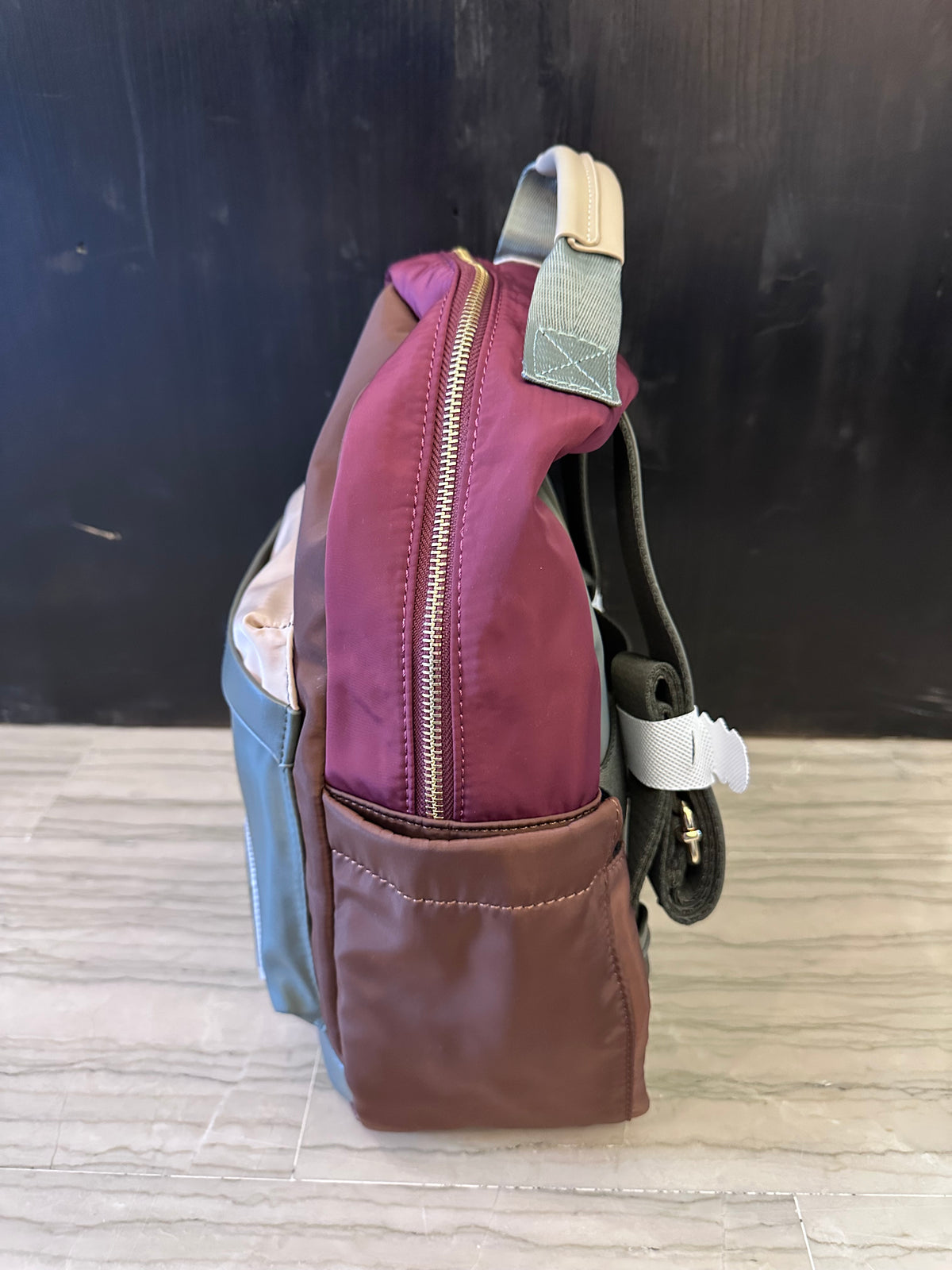 Zainetto Refresh donna – Multicolore marrone Verdone bordeaux e rosa cipria